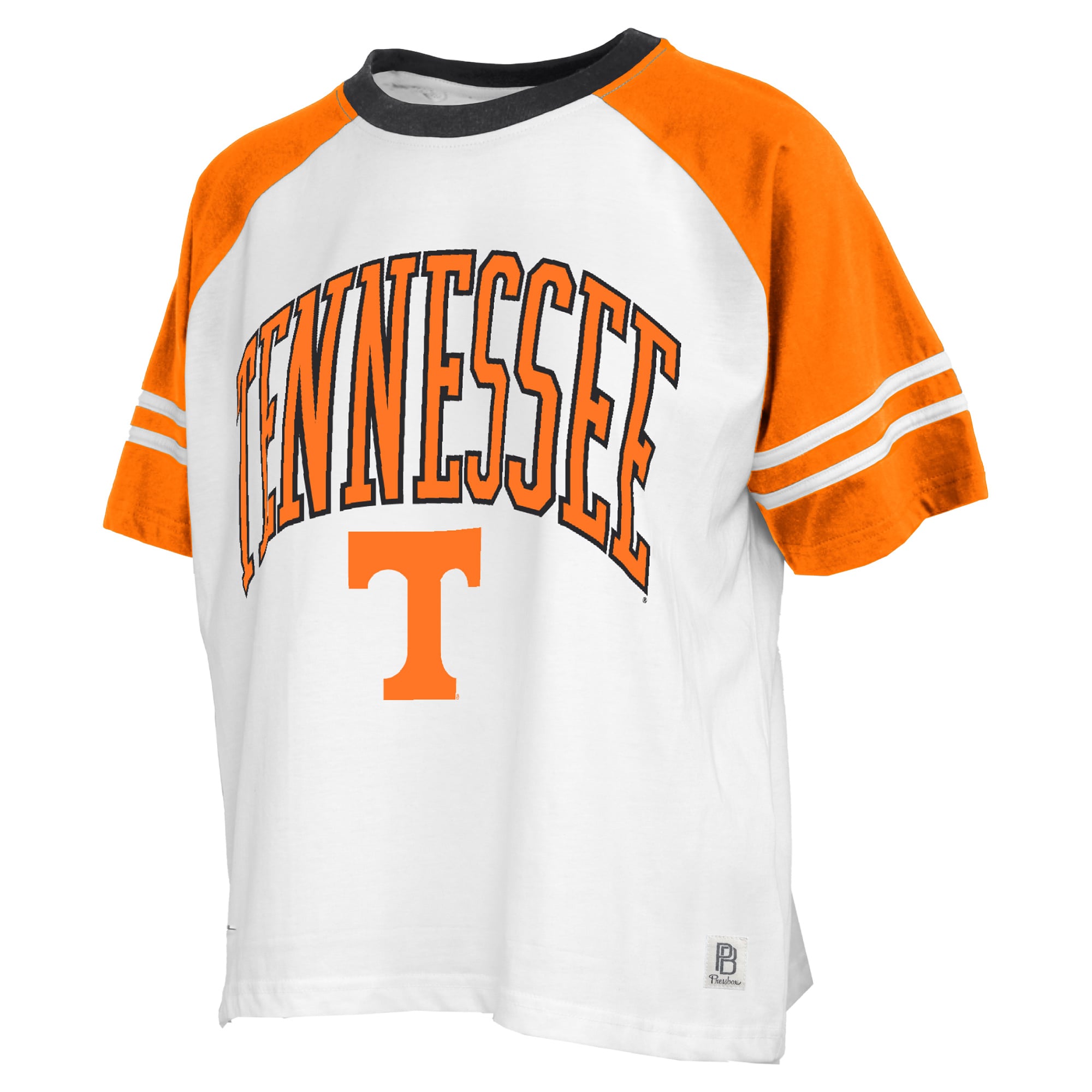T-shirt Pressbox White Tennessee Volunteers Sky Colorblock pour femmes