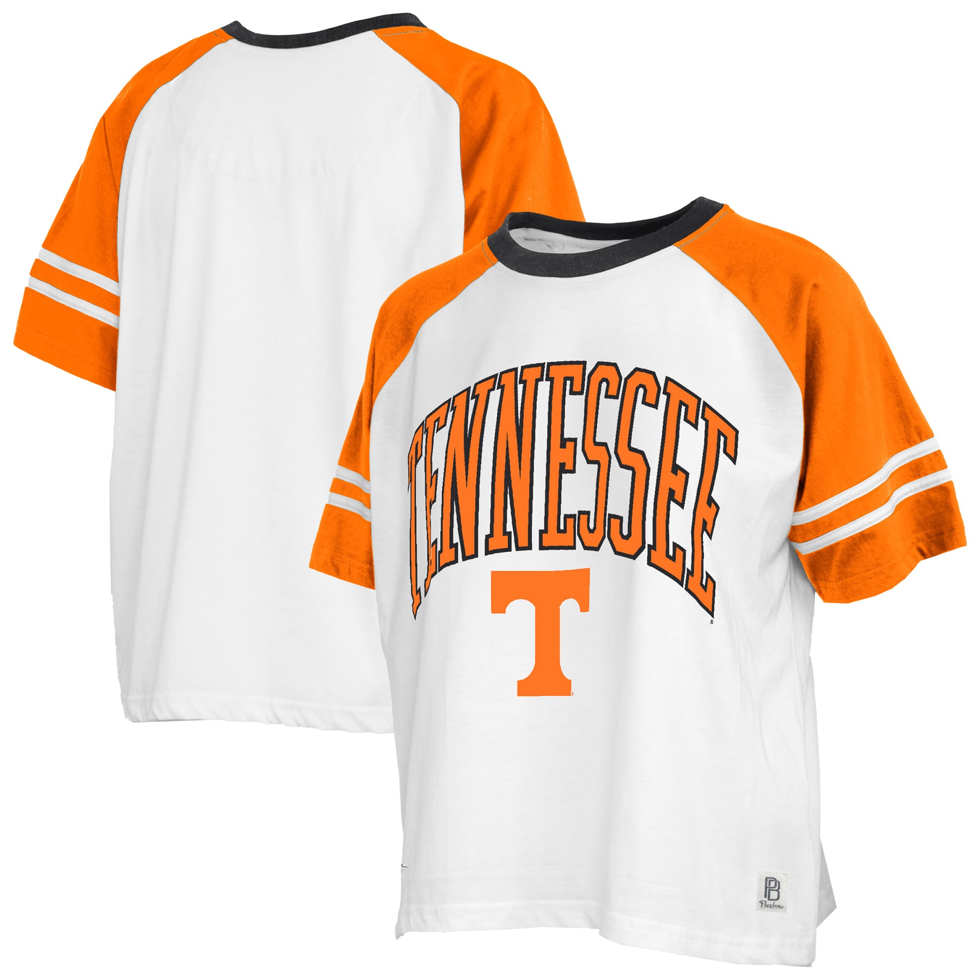 Women's Pressbox  White Tennessee Volunteers Sky Colorblock T-Shirt