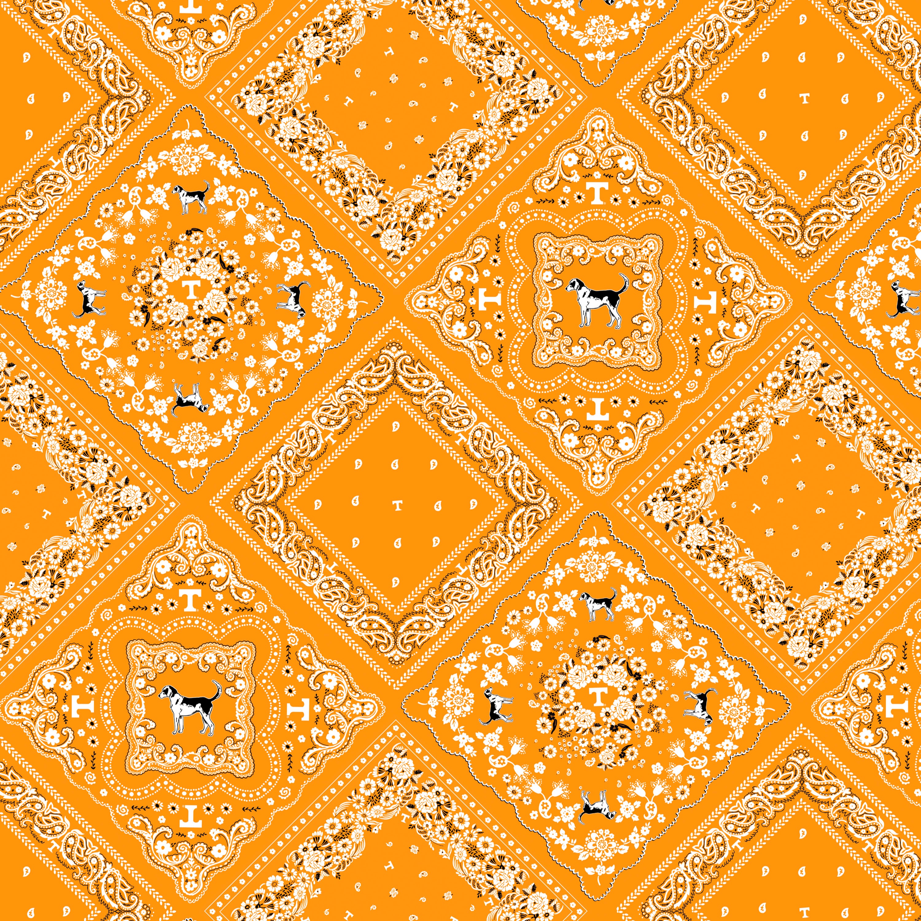 Women's Smith & Quinn Tennessee Orange Volunteers Deidra Bandana Print Maxi Dress