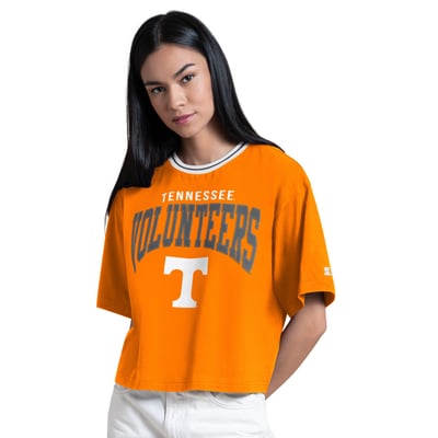 T-shirt court Ace Starter pour femmes des Tennessee Volunteers - Orange Tennessee
