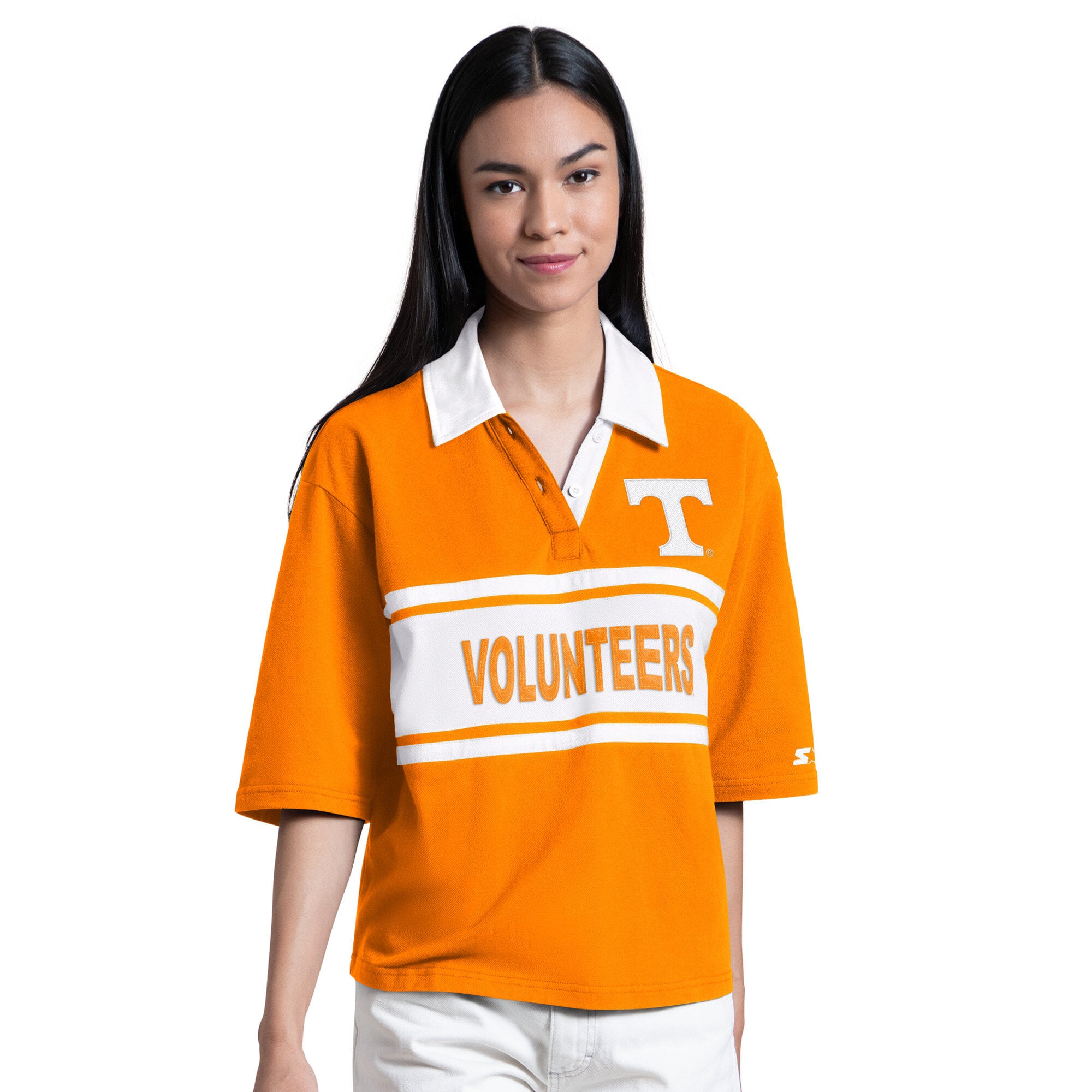 Polo de champ extérieur des Tennessee Volunteers, couleur orange, pour femmes