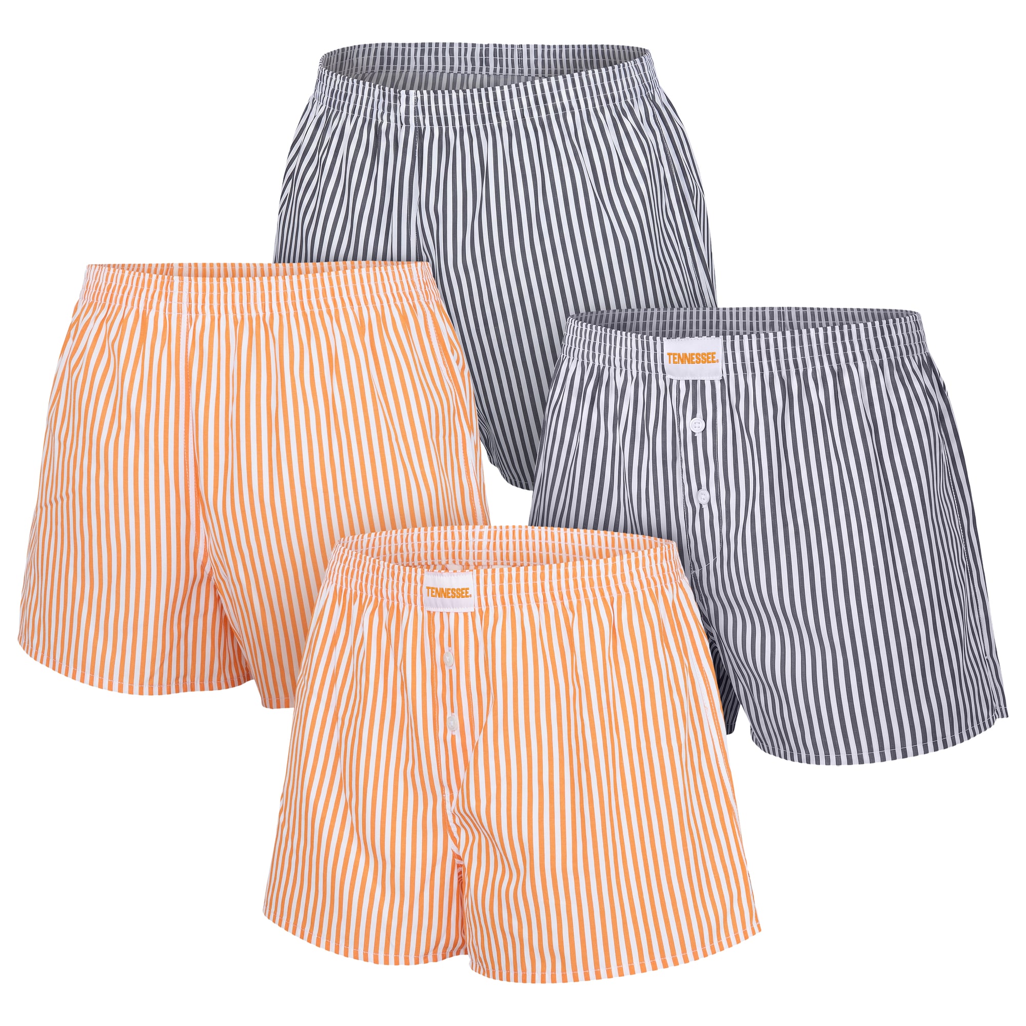 Women's ZooZatz  Orange/White Tennessee Volunteers Two-Pack Boxer Shorts Set