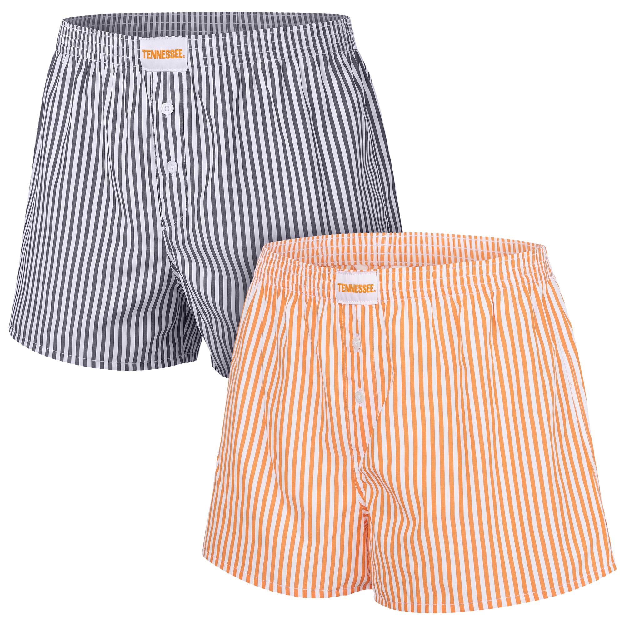 Women's ZooZatz  Orange/White Tennessee Volunteers Two-Pack Boxer Shorts Set