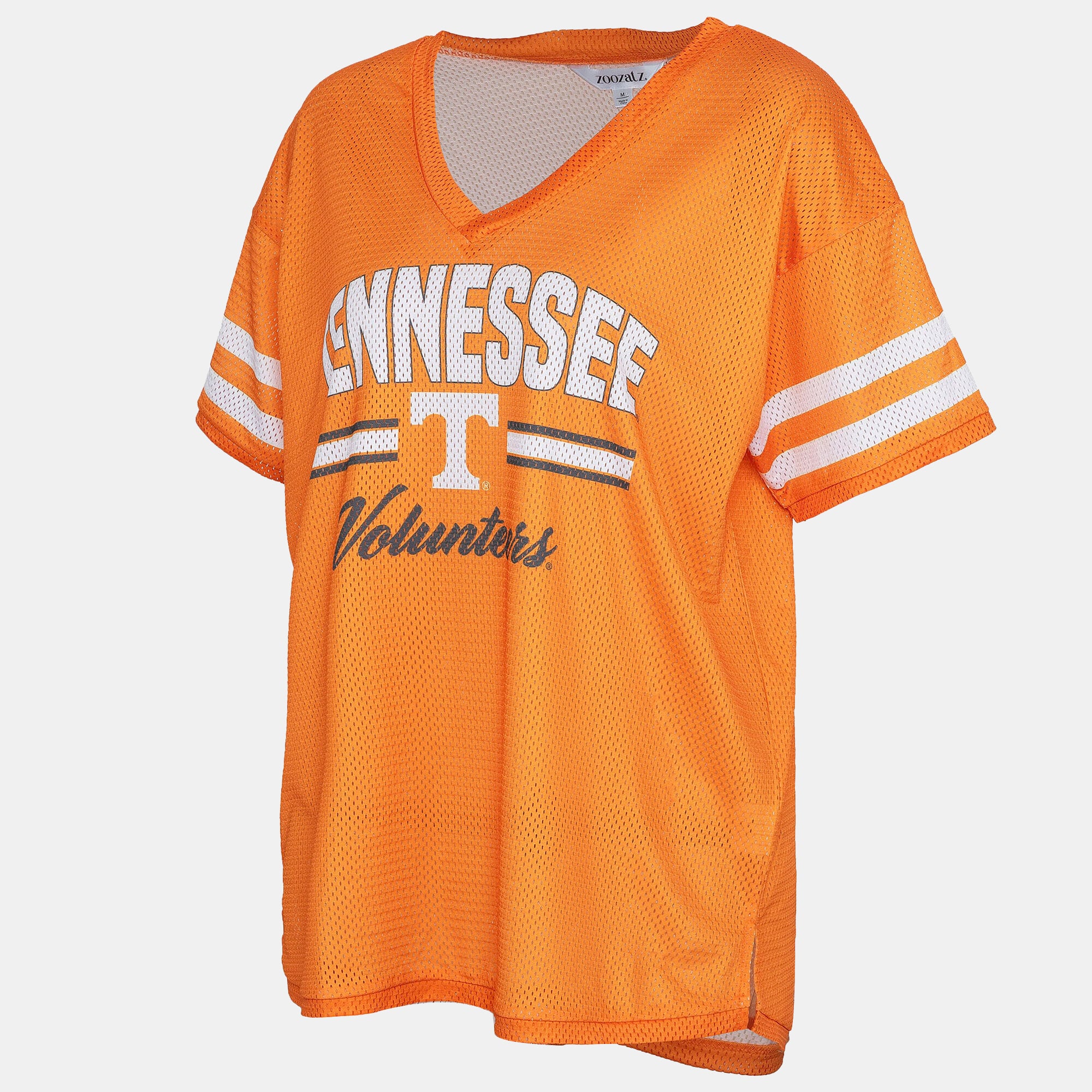 Women's ZooZatz Tennessee Orange Volunteers Mesh Jersey Kickoff T-Shirt