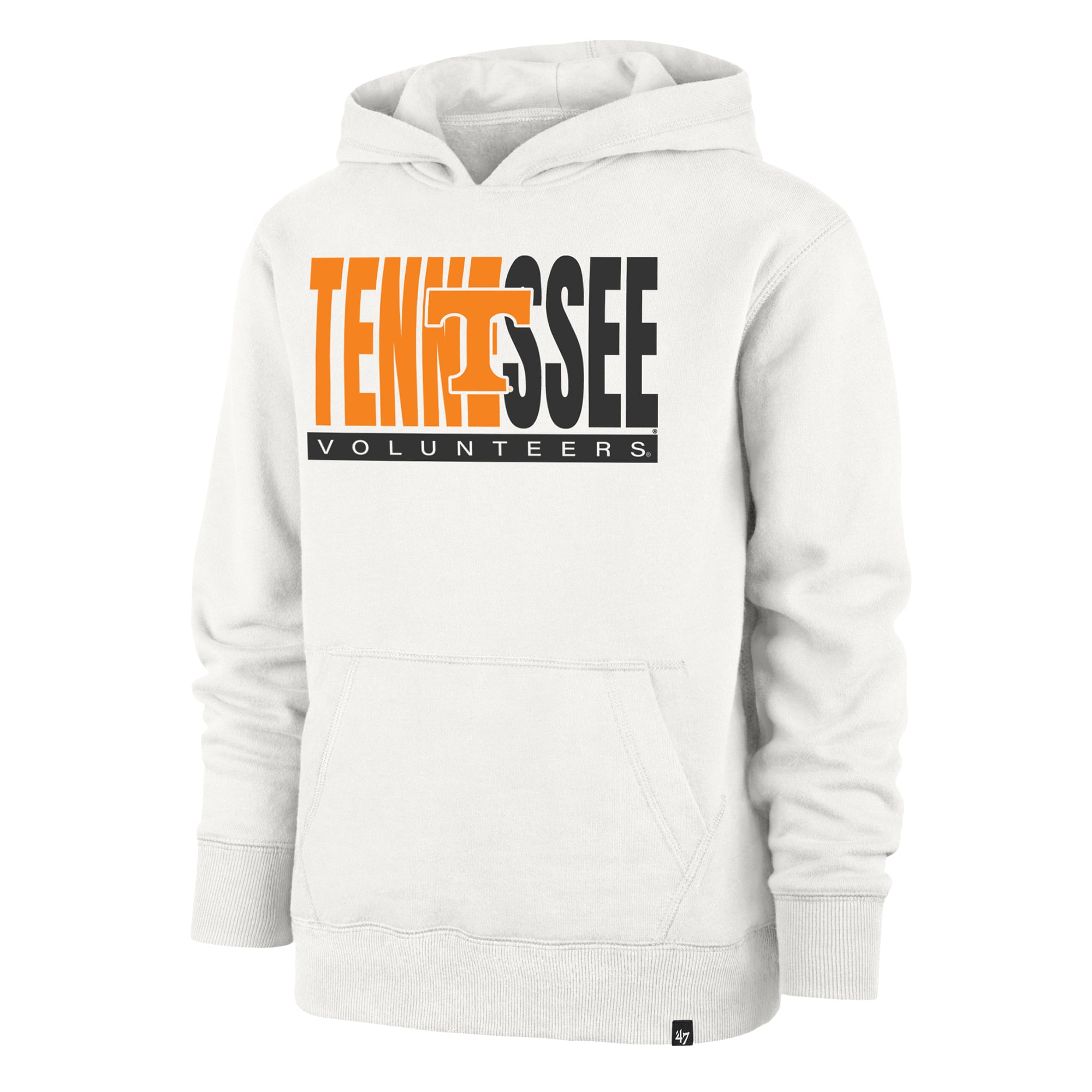 Youth '47 Cream Tennessee Volunteers Block Text Pullover Hoodie