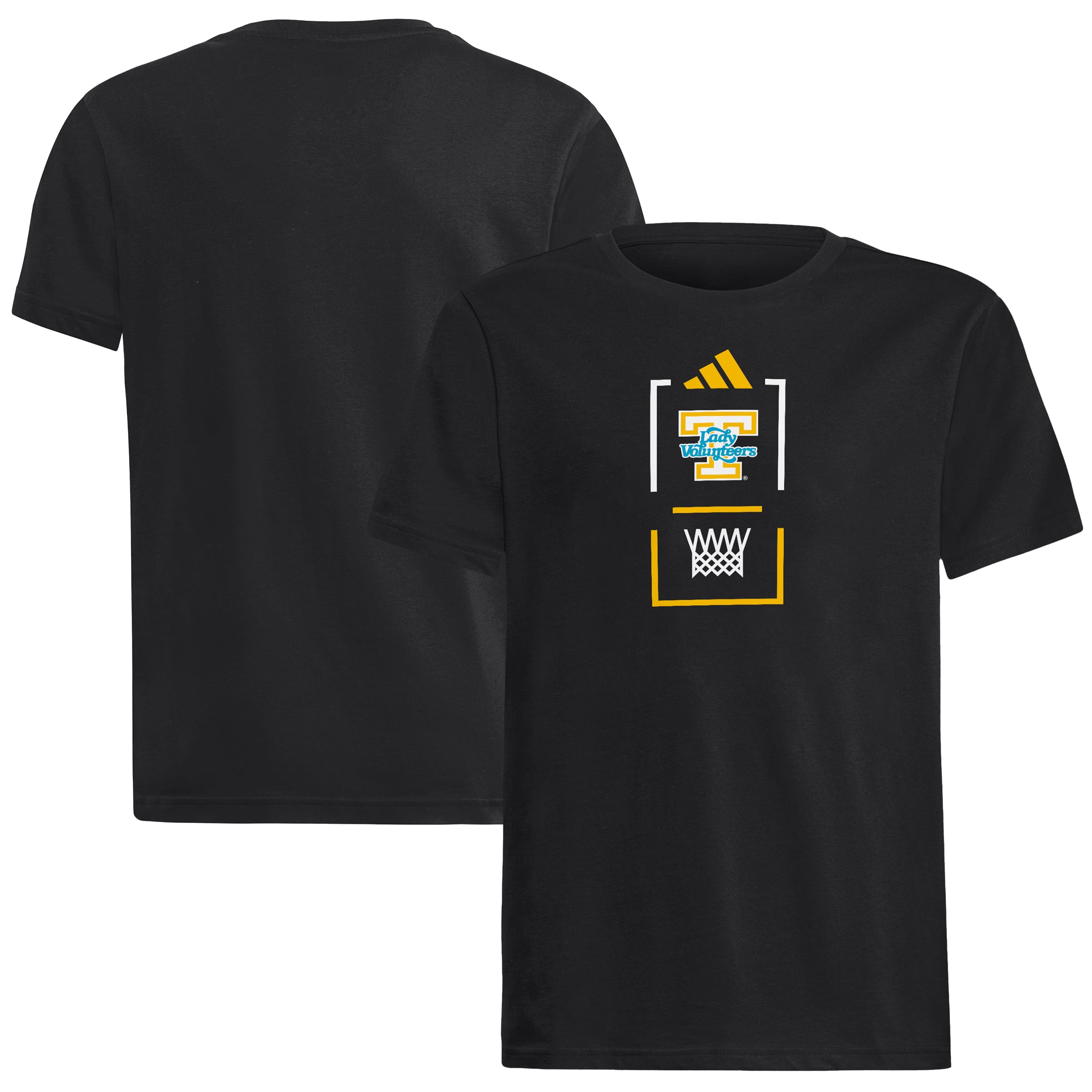 T-shirt adidas noir pour jeunes Tennessee Volunteers