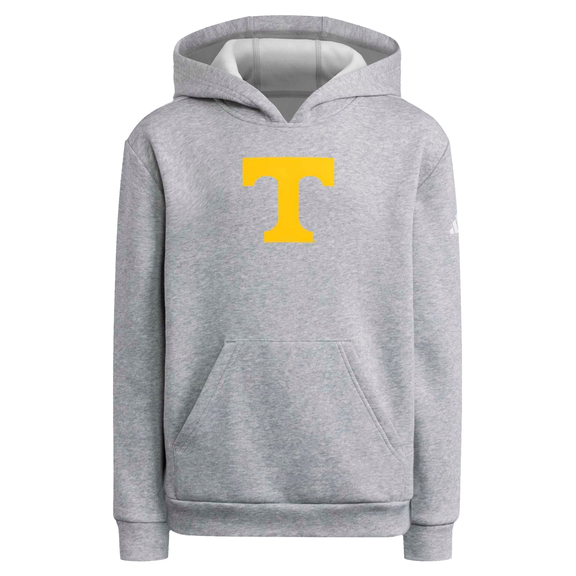 Youth adidas Heather Gray Tennessee Volunteers Primary Logo Hoodie