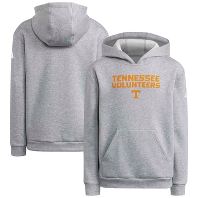 Tennessee Volunteers adidas Youth Wordmark Hoodie - Heather Gray