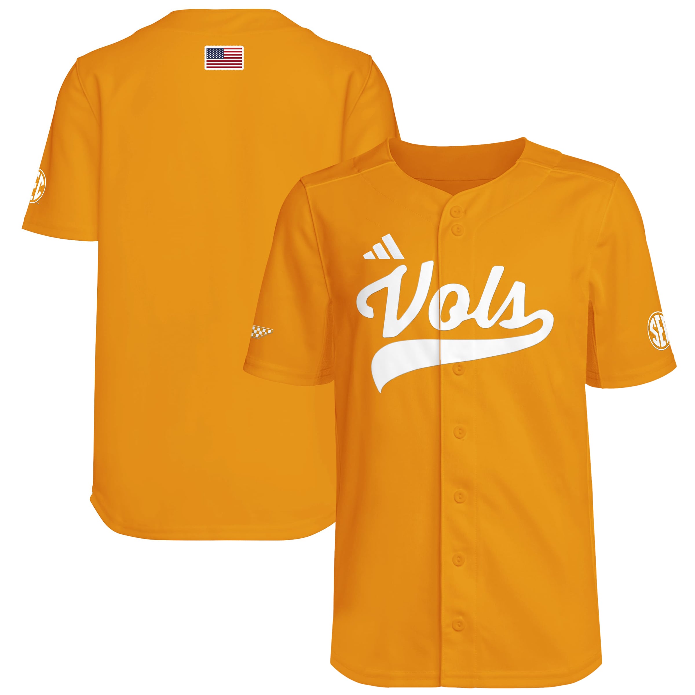 Youth adidas Tennessee Orange Volunteers Baseball Jersey
