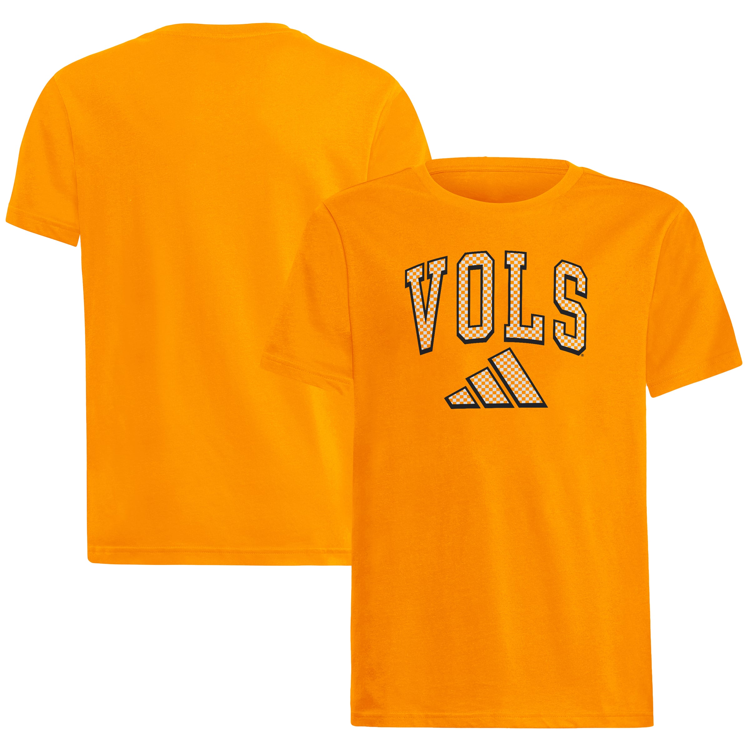 T-shirt adidas Tennessee Orange Volunteers Checker Fresh pour jeunes