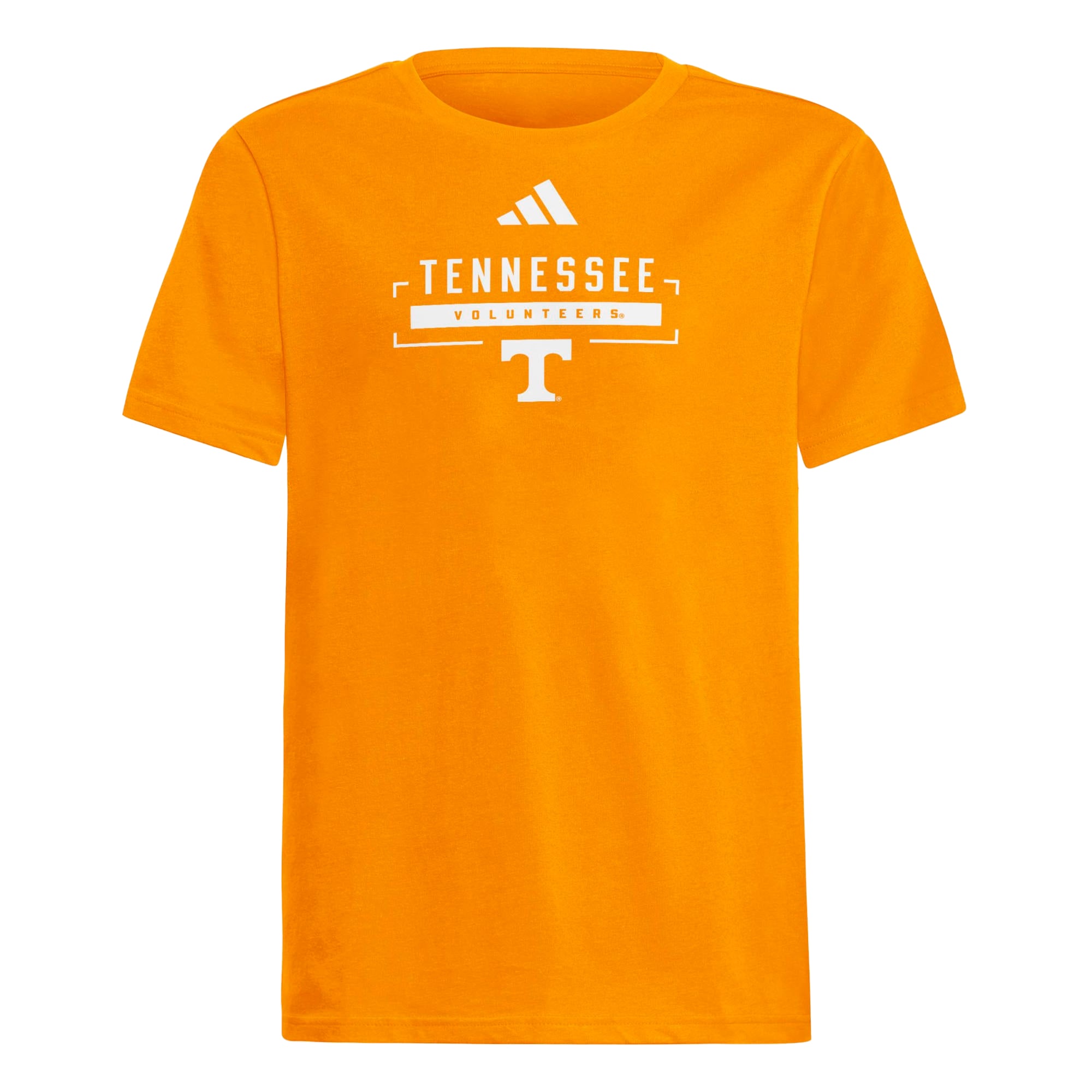 T-shirt adidas Tennessee Orange pour jeunes, modèle Power T Fresh des Volunteers.