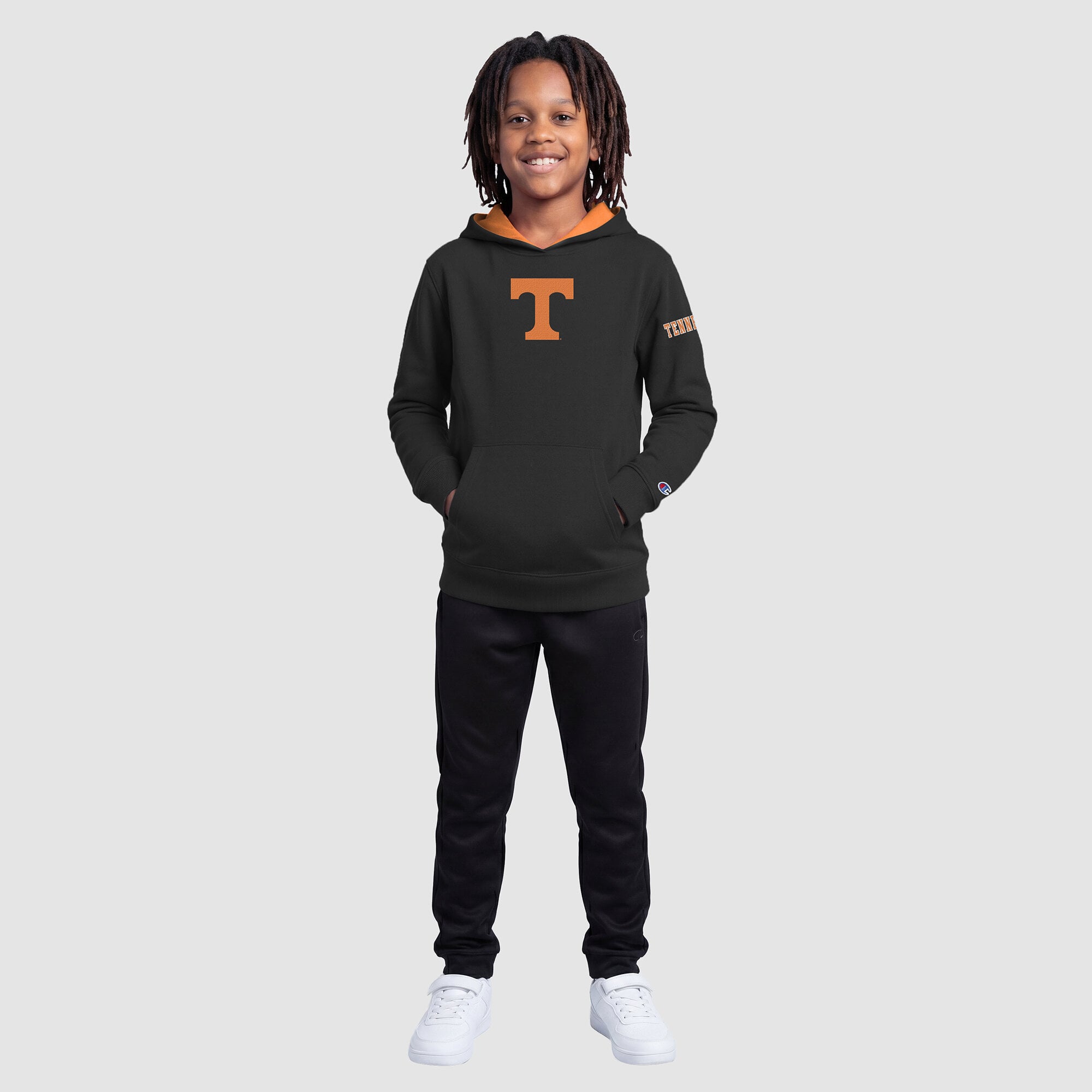 Sweat à capuche polaire noir Youth Champion Tennessee Volunteers