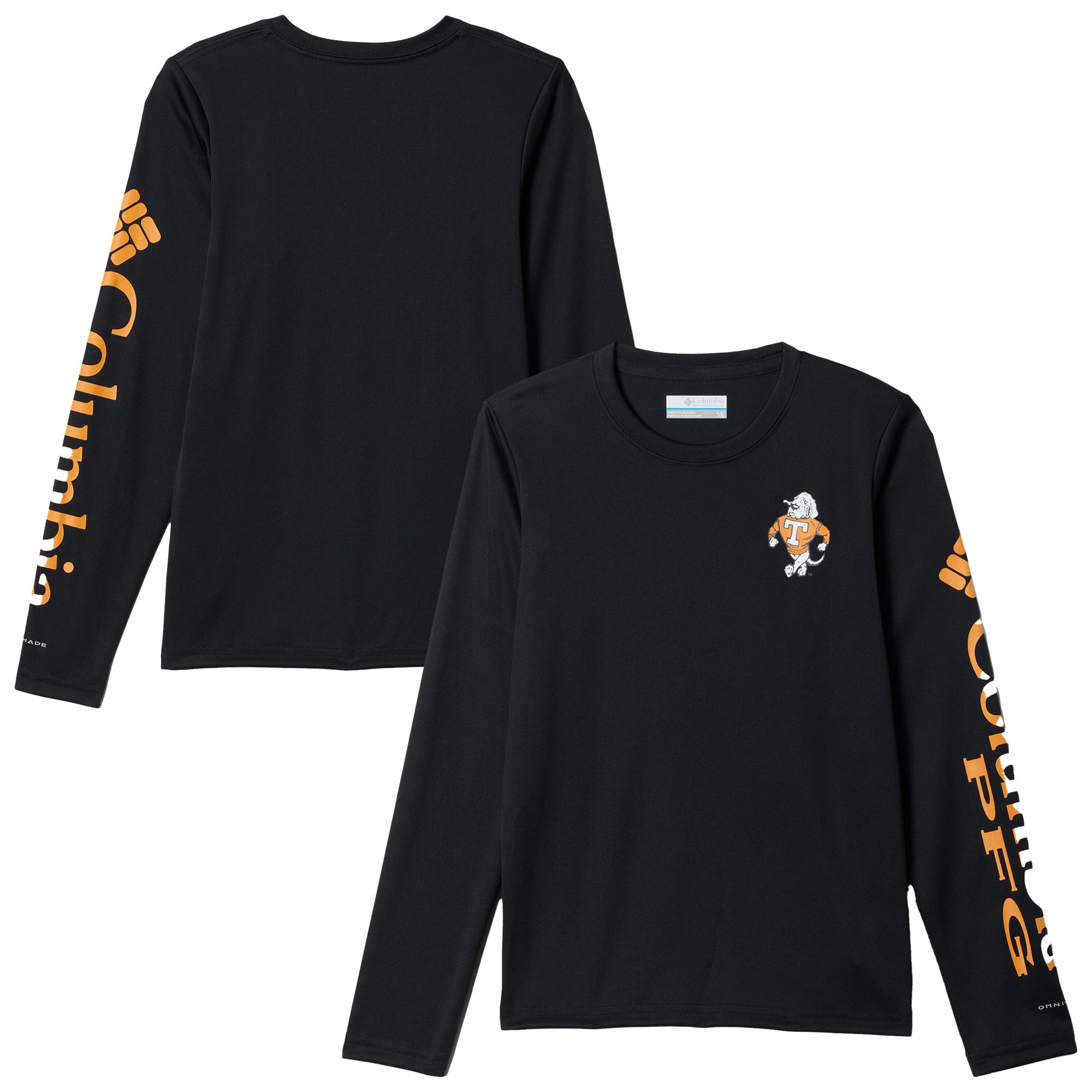 T-shirt à manches longues Youth Columbia Black Tennessee Volunteers Terminal Tackle