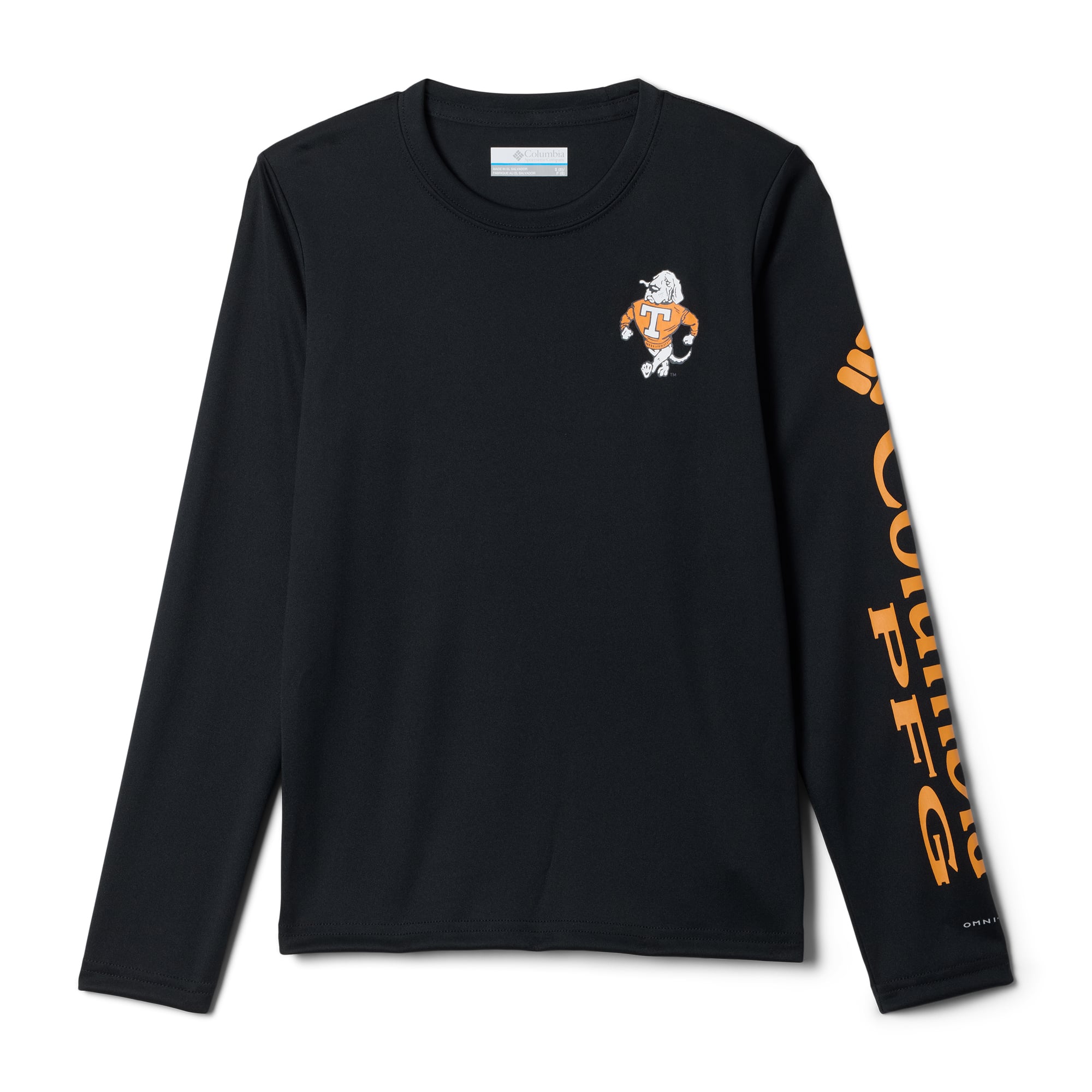 T-shirt à manches longues Youth Columbia Black Tennessee Volunteers Terminal Tackle