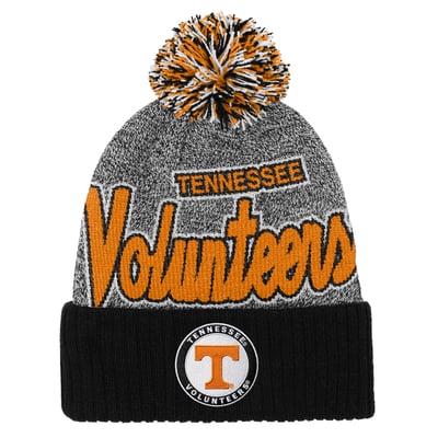 Tennessee Volunteers Mitchell & Ness Mascot Cuffed Knit Hat with Pom - Black
