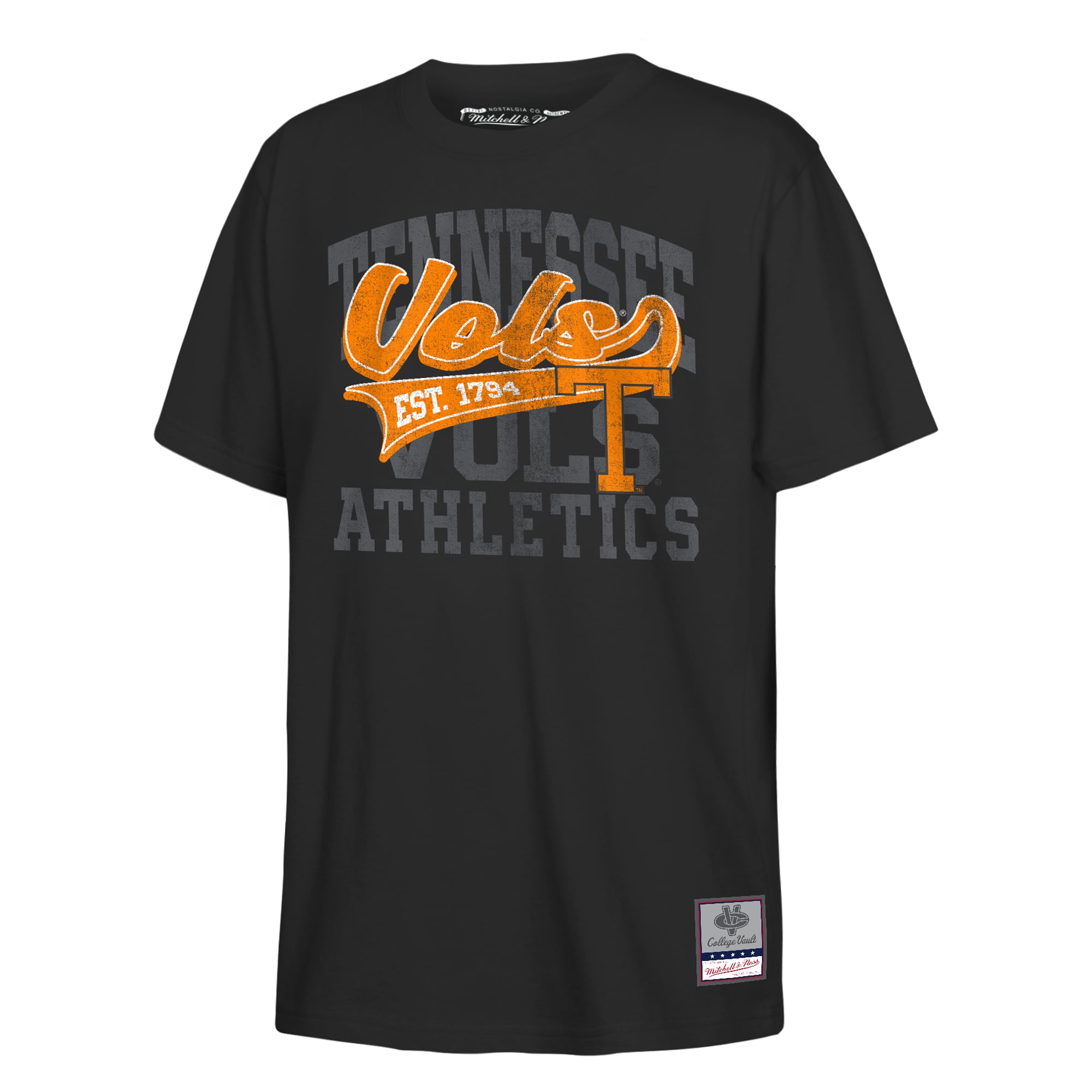 T-shirt rétro Mitchell & Ness Black Tennessee Volunteers pour jeunes