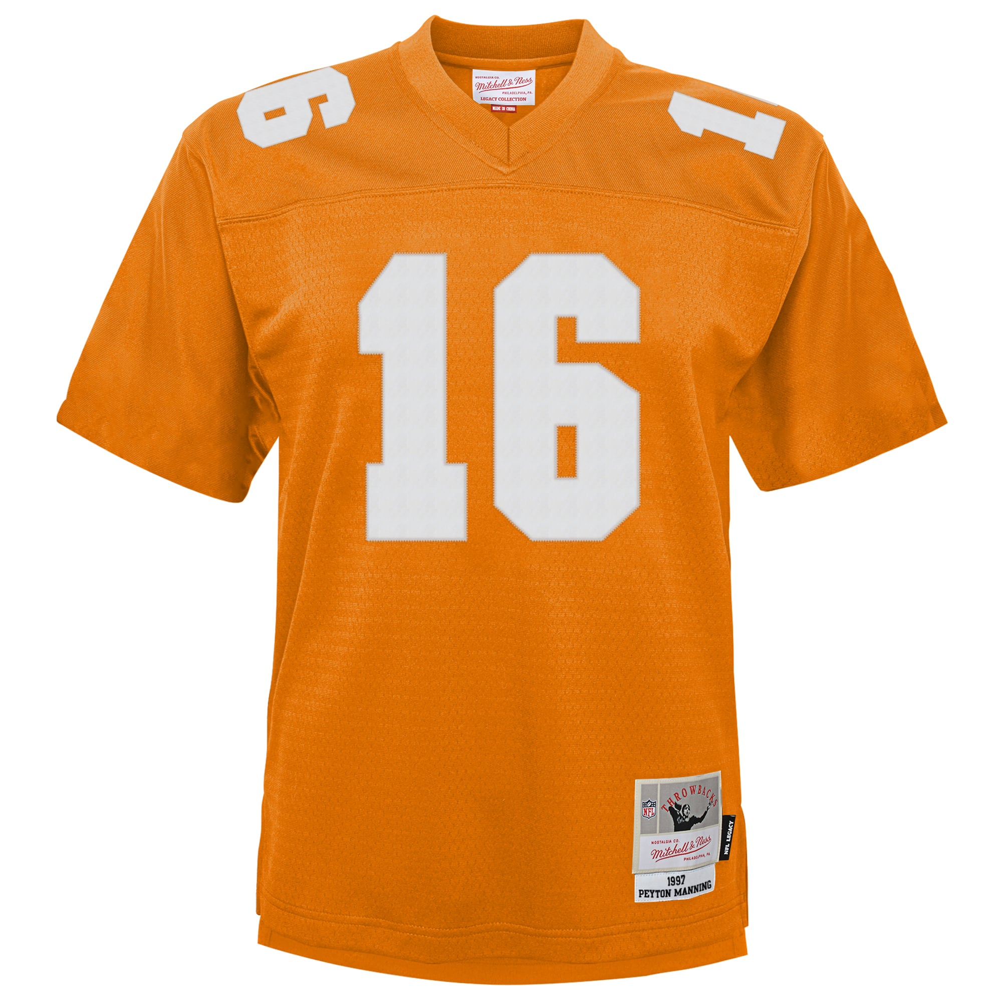 Maillot de football rétro Mitchell & Ness Peyton Manning Tennessee Orange Volunteers pour jeunes