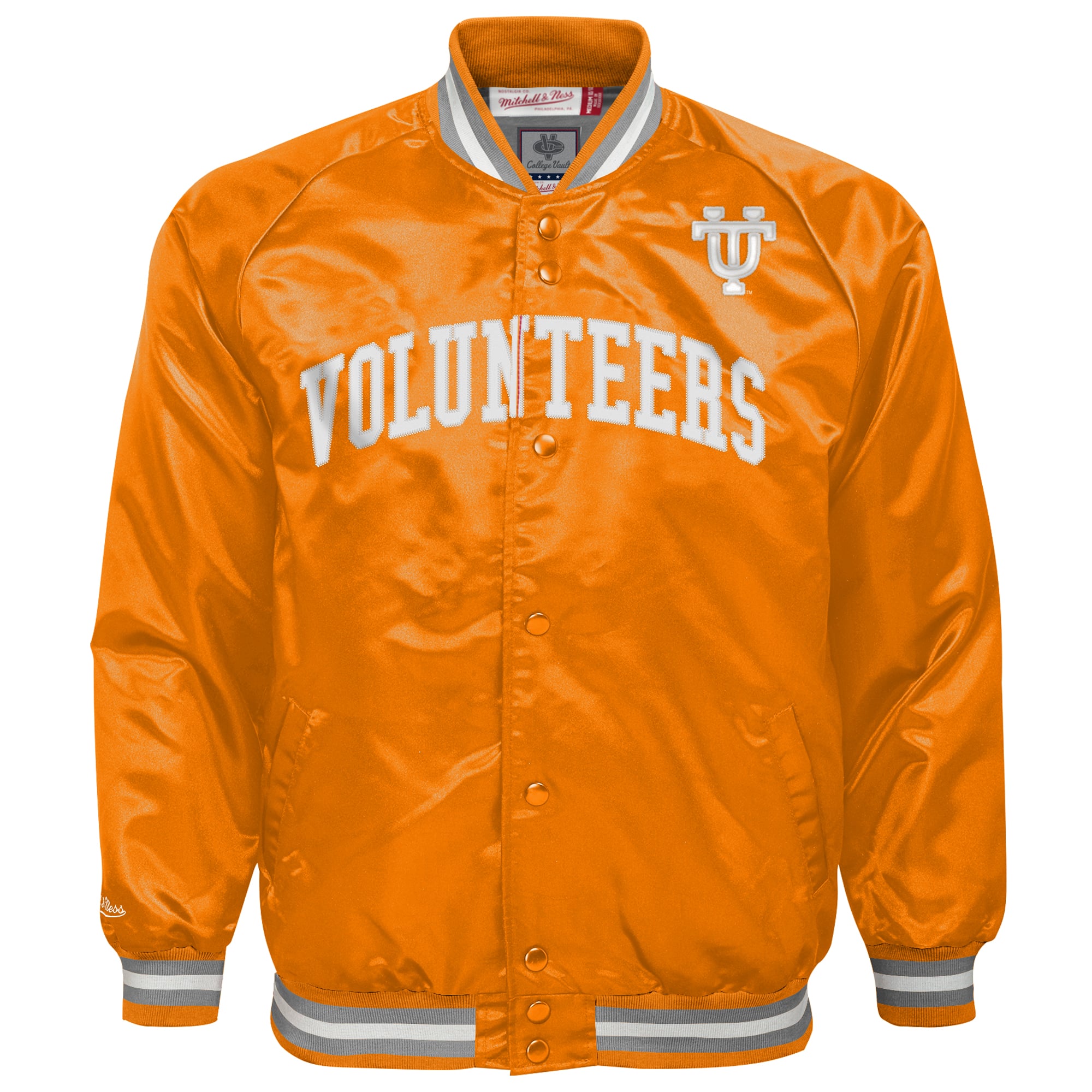 Youth Mitchell & Ness Tennessee Orange Volunteers Satin Full-Snap Raglan Jacket