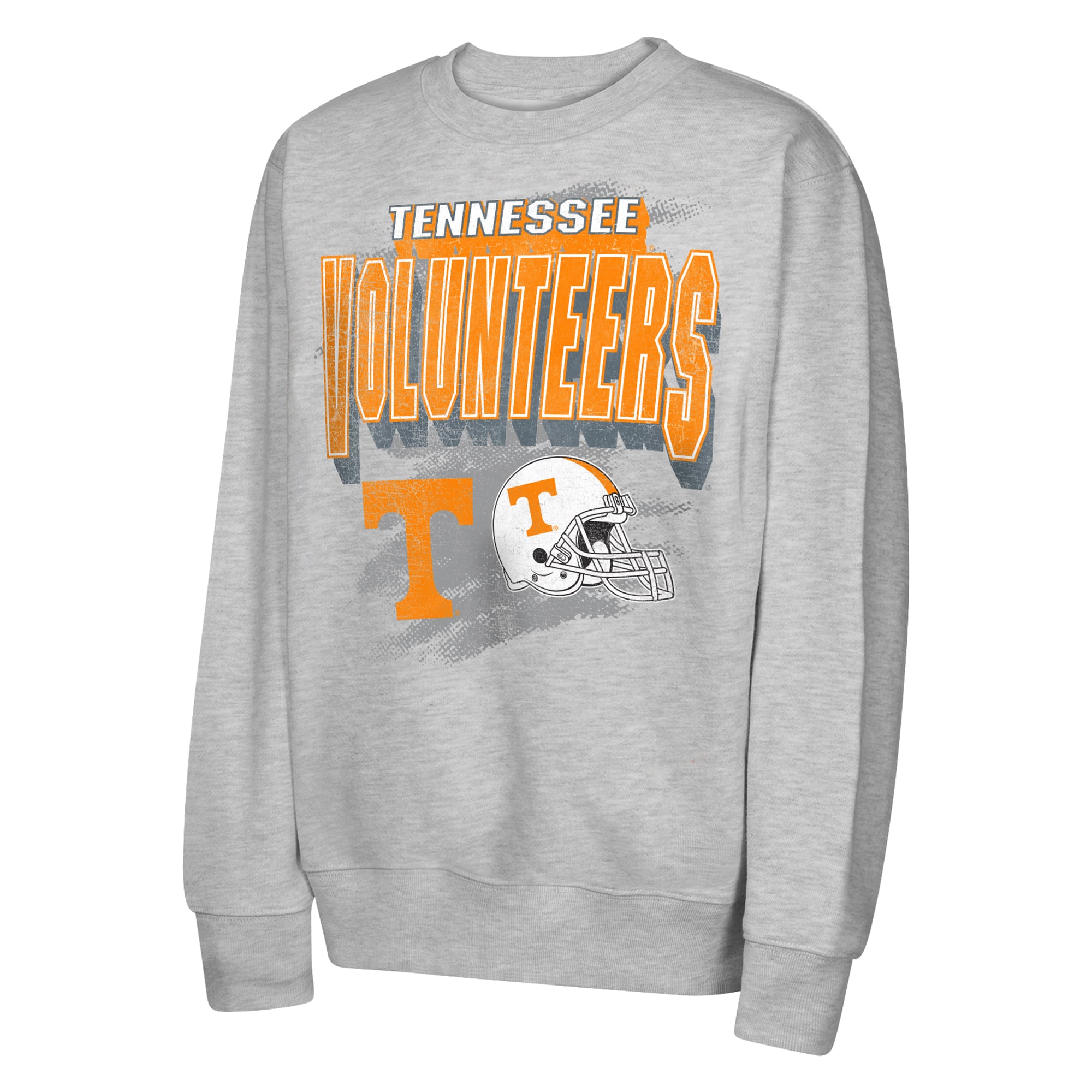 Youth Outerstuff Heather Gray Tennessee Volunteers Wild Card Fleece Sweatshirt