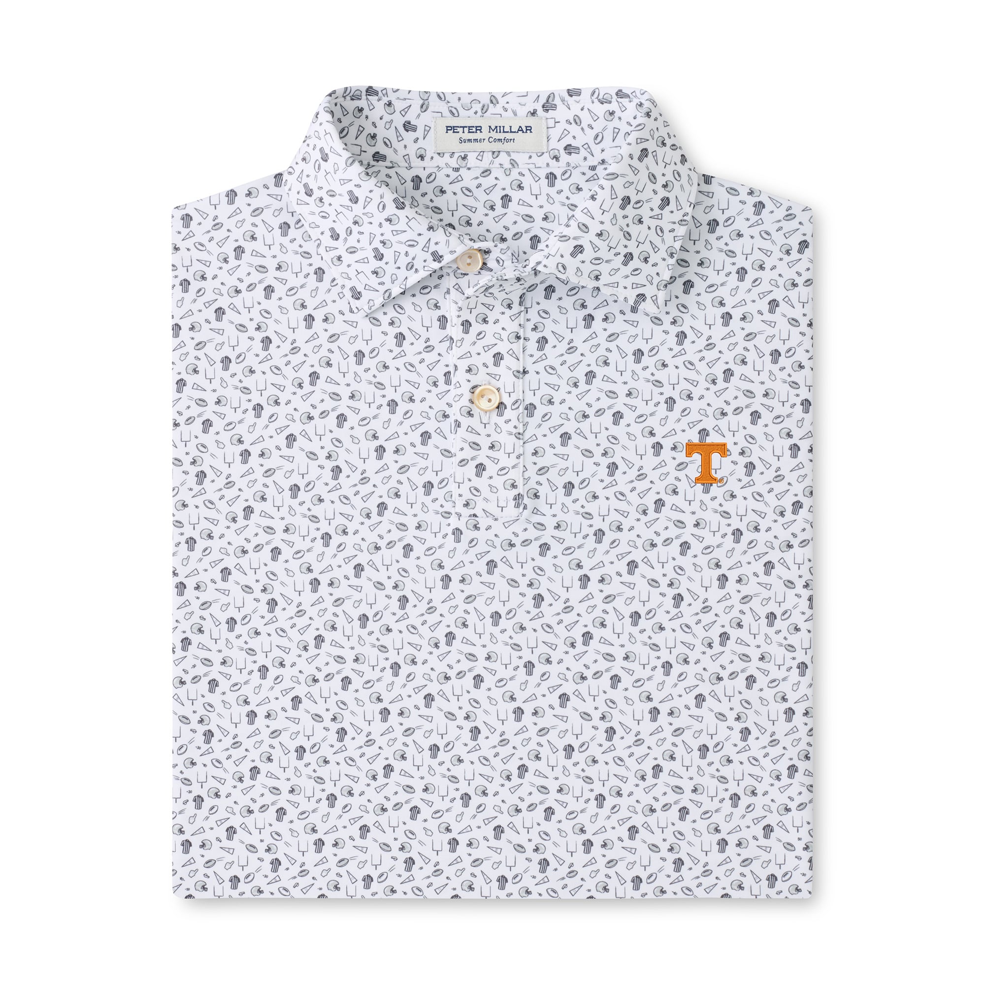 Maillot de performance pour jeunes Peter Millar Gray Tennessee Volunteers, polo lancement