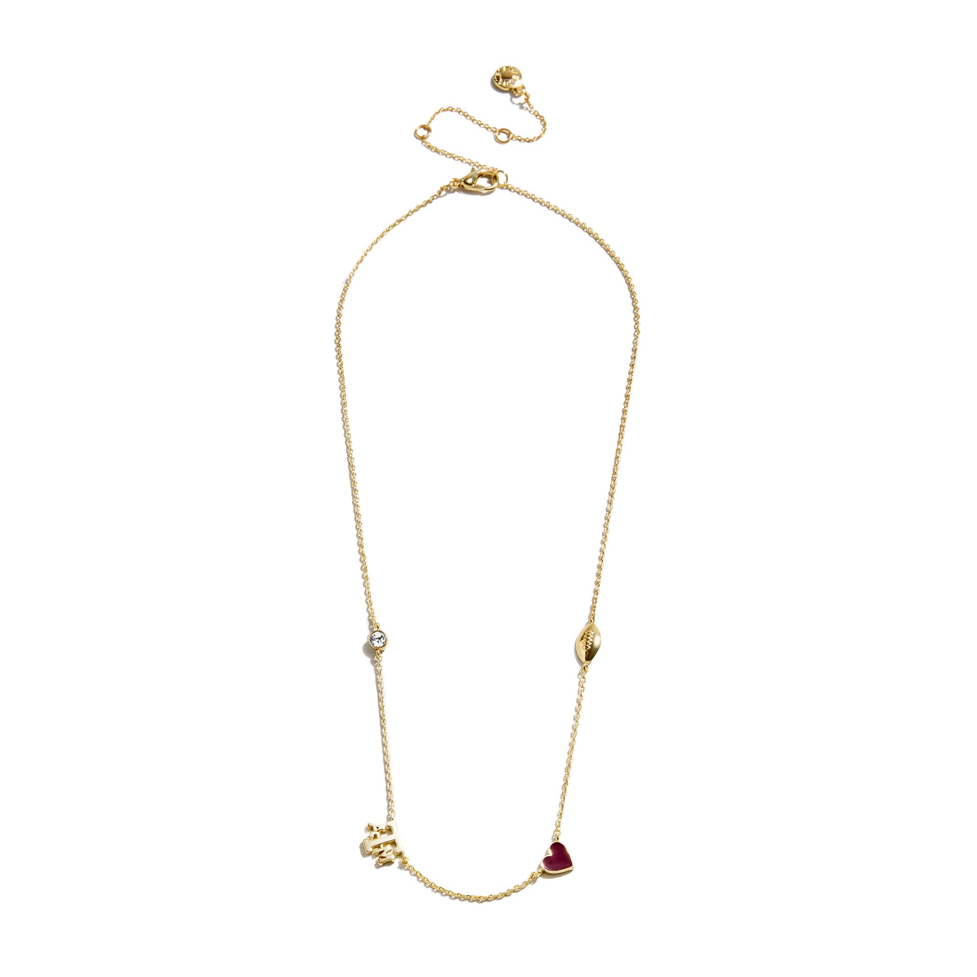 Collier à breloques espacées délicates BaubleBar Texas A&M Aggies