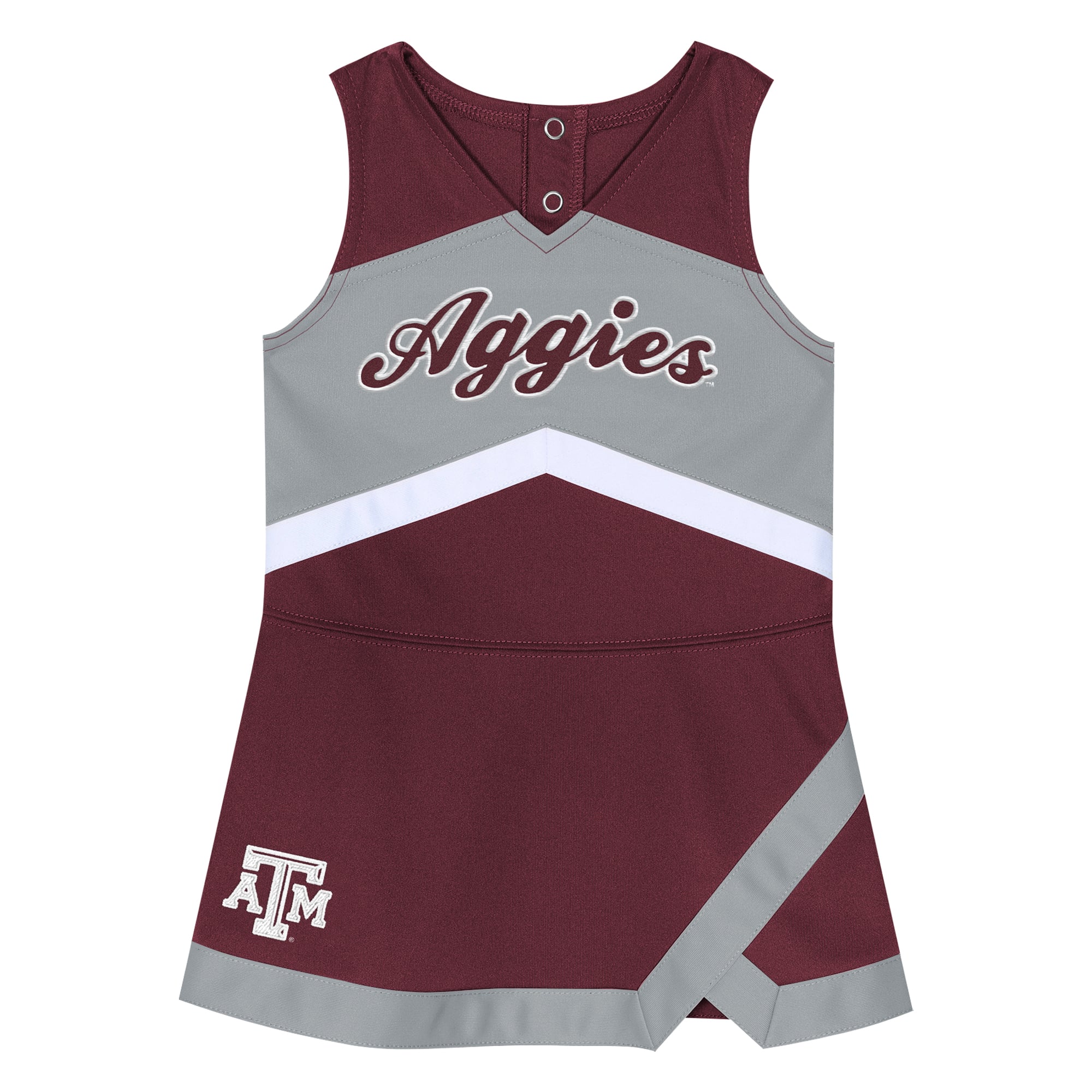 Girls Toddler Maroon Texas A&M Aggies Cheer Captain Dress with Bloomers