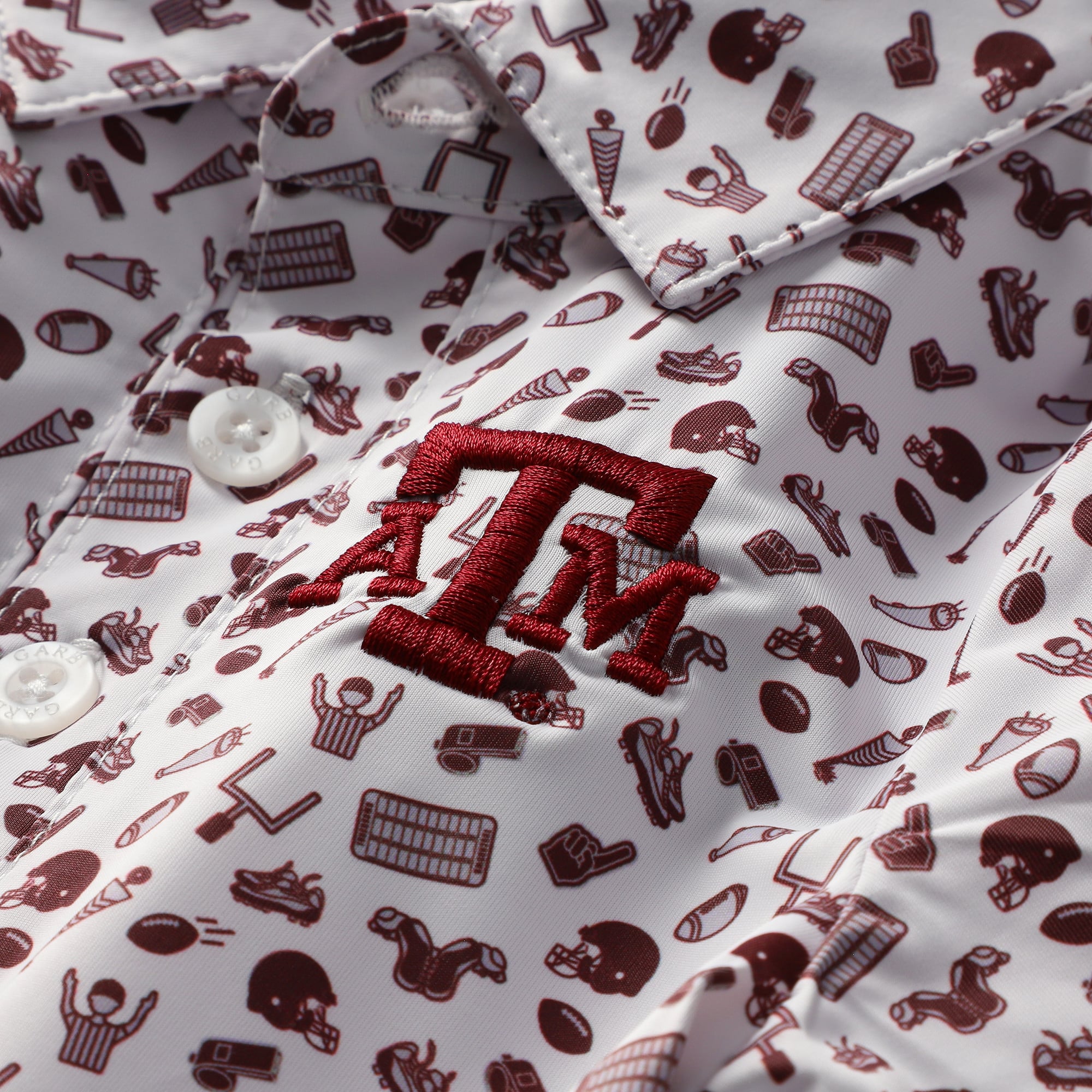Body de performance imprimé intégral blanc Texas A&M Aggies Tom pour bébé