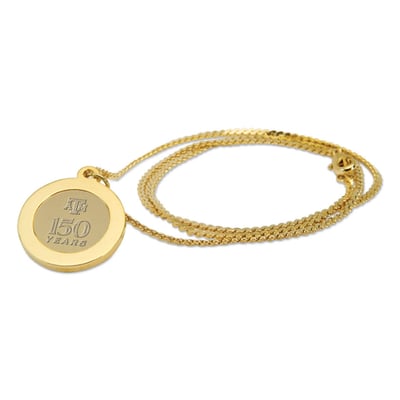 Texas A&M Aggies Jardine 150th Anniversary Gold Pendant Necklace