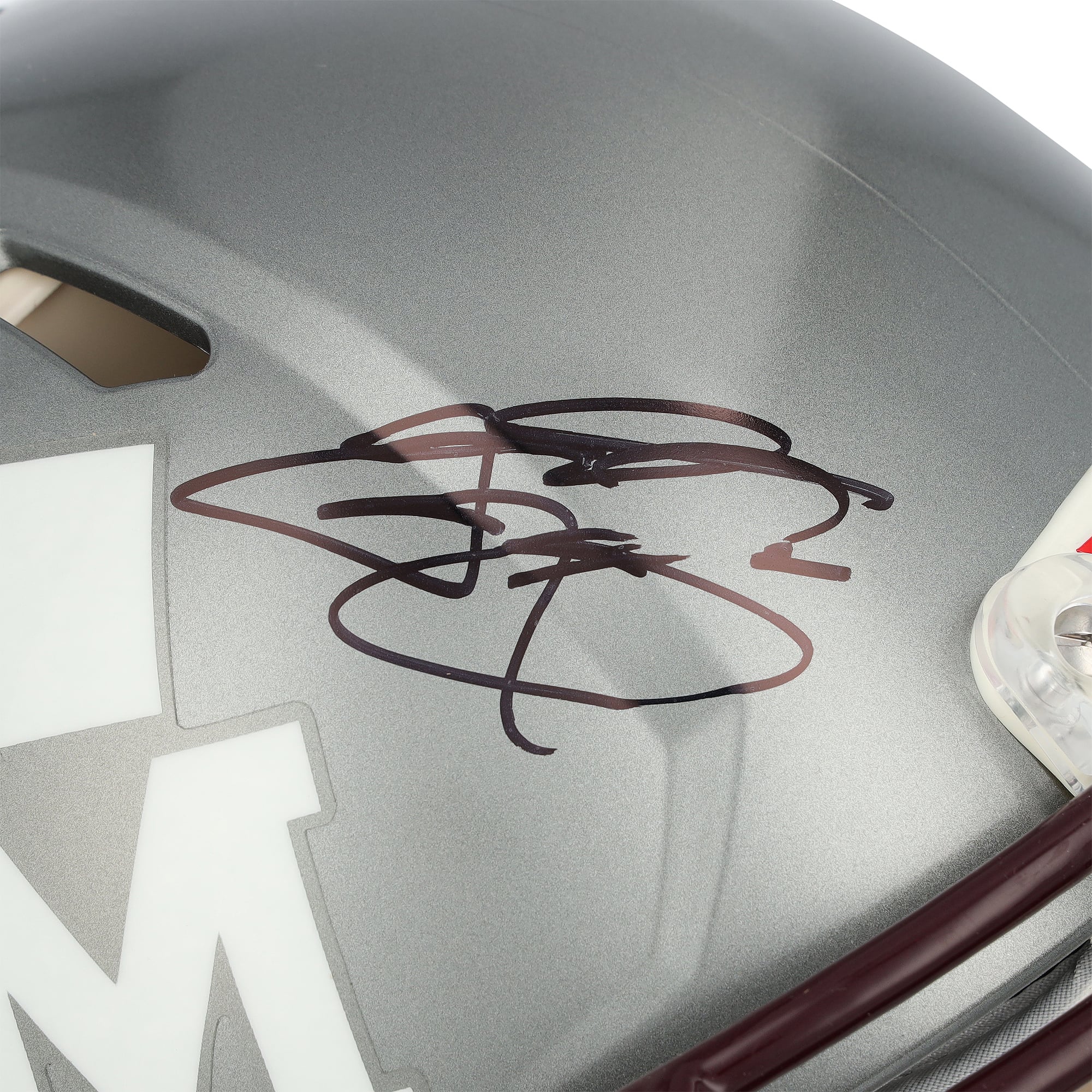Casque Riddell Flash Speed ​​Authentic autographié par Johnny Manziel et Mike Evans, Texas A&M Aggies