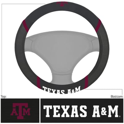 Texas A&M Aggies Logo Brands Steering Wheel Cover