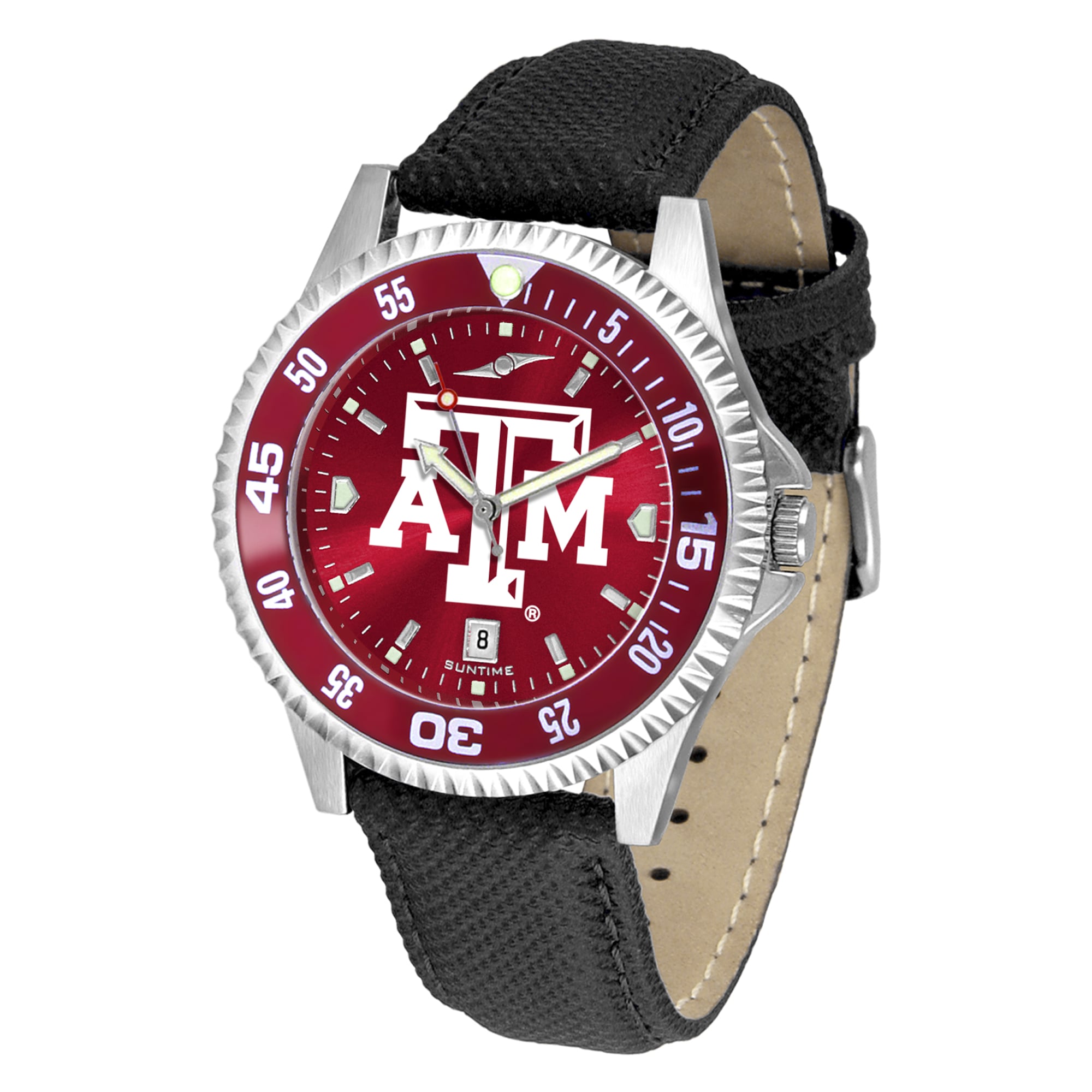 Maroon Texas A&M Aggies Competitor AnoChrome Color Bezel Watch