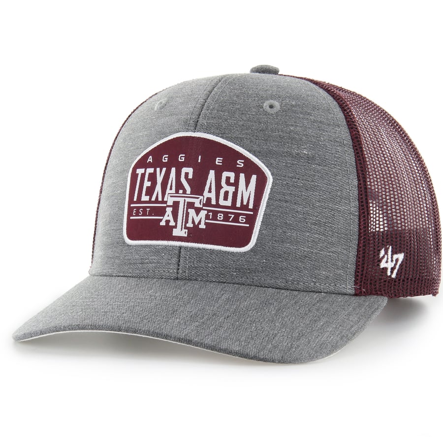 Texas Snapback Men's '47 Charcoal Texas A&M Aggies Slate Trucker Snapback Hat