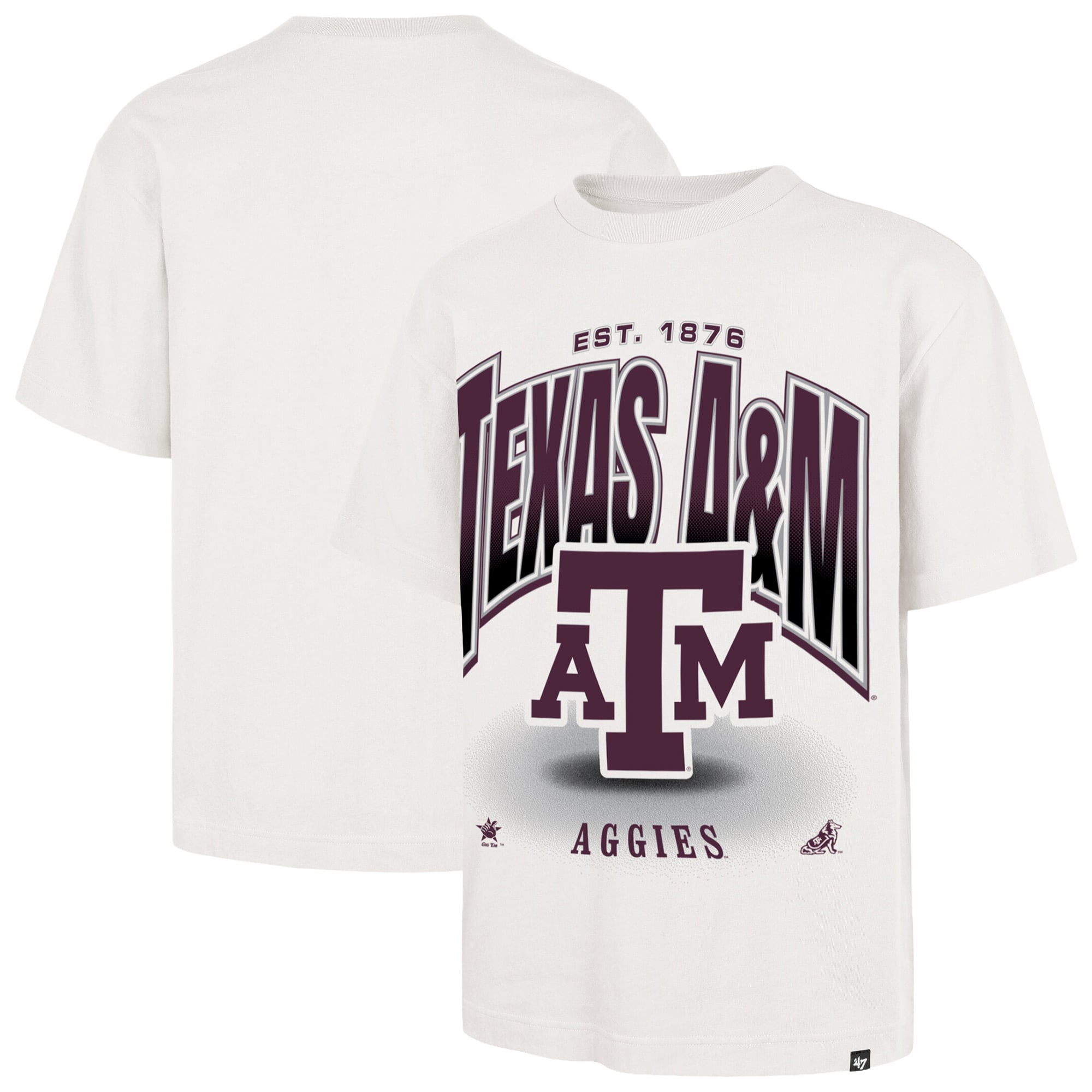 Men's '47 Cream Texas A&M Aggies Team Flex Foundation T-Shirt