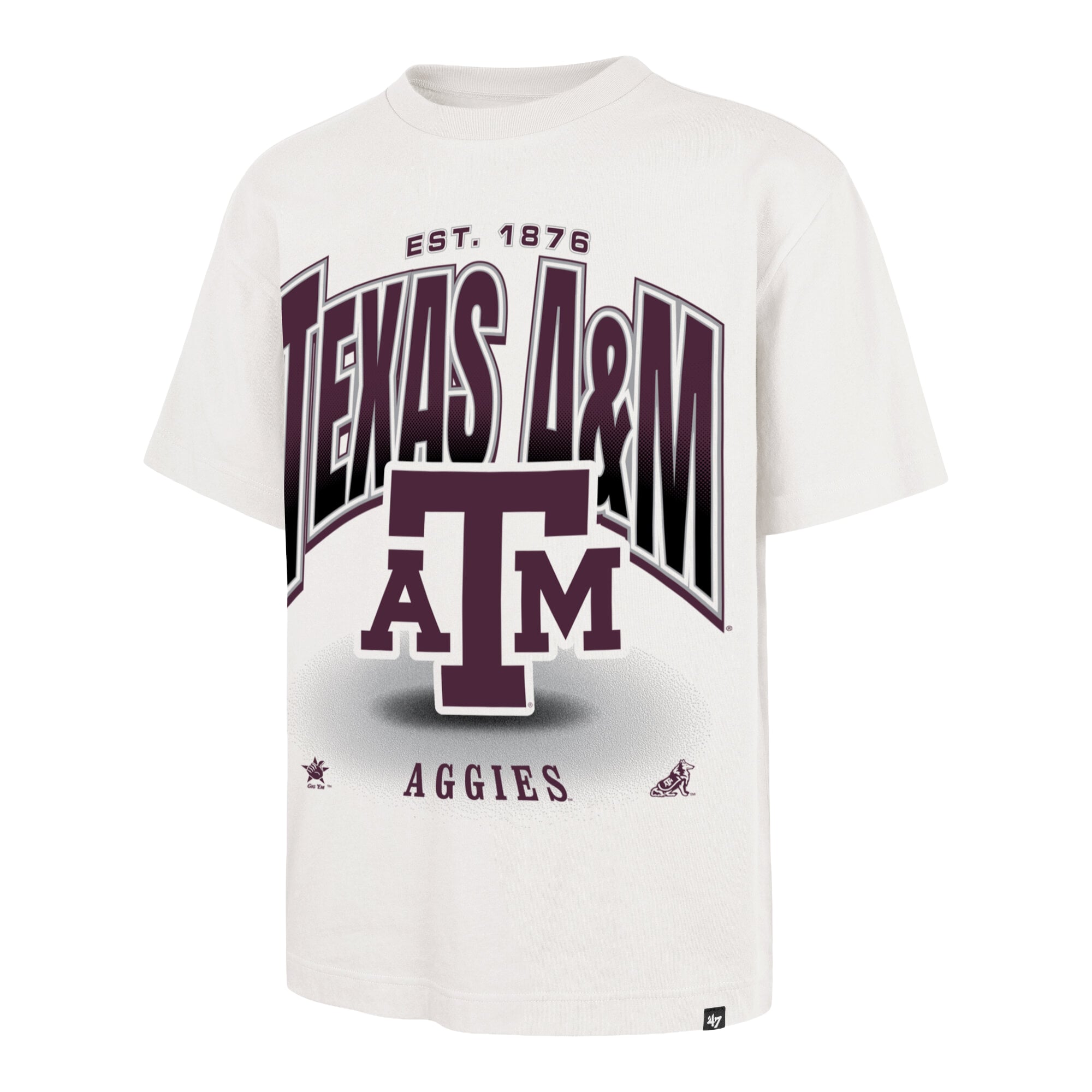 Men's '47 Cream Texas A&M Aggies Team Flex Foundation T-Shirt