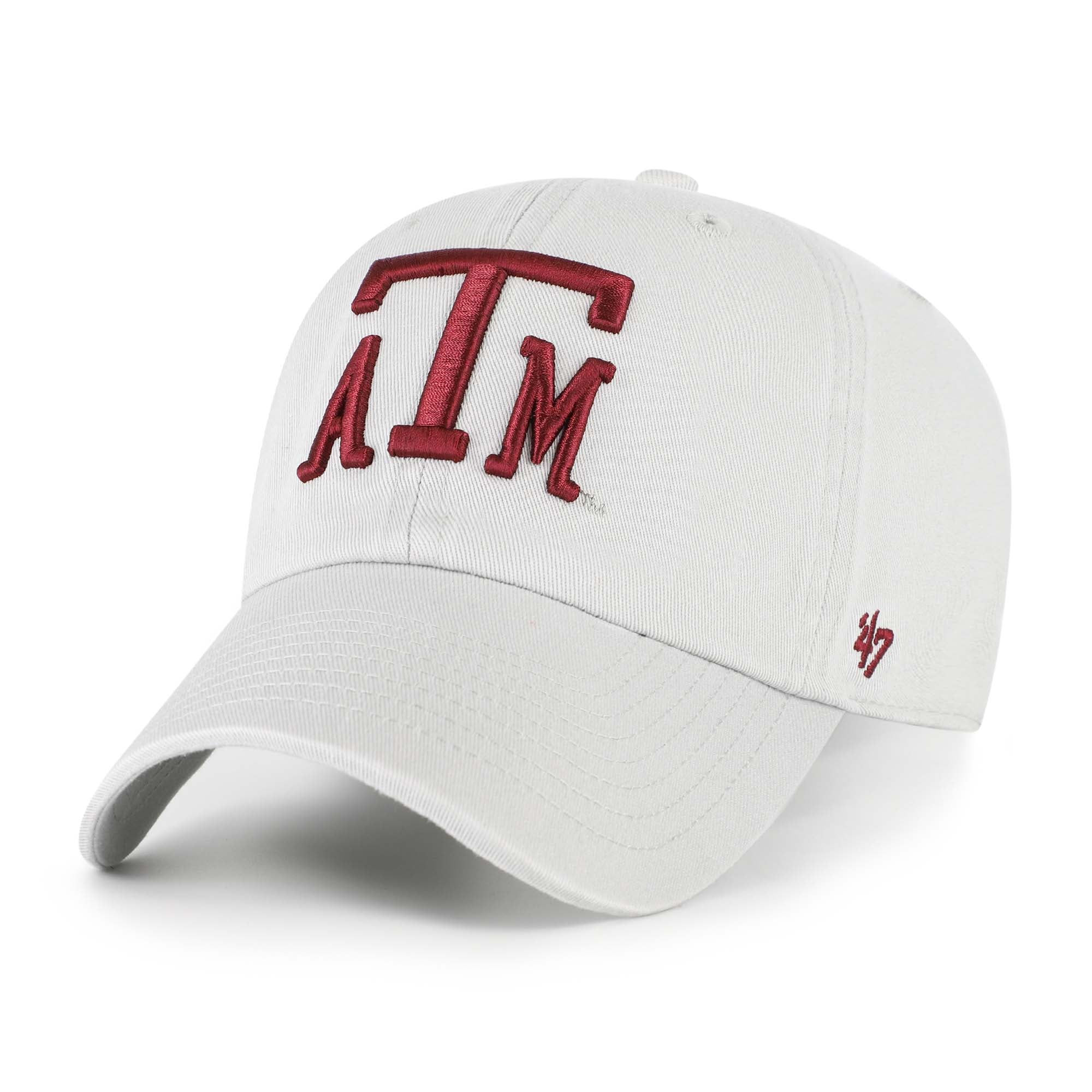 Men's '47 Gray Texas A&M Aggies Vault Clean Up Adjustable Hat