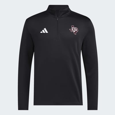 Texas A&M Aggies adidas 2026 Sideline Ultimate 365 Woven Quarter-Zip Pullover - Black