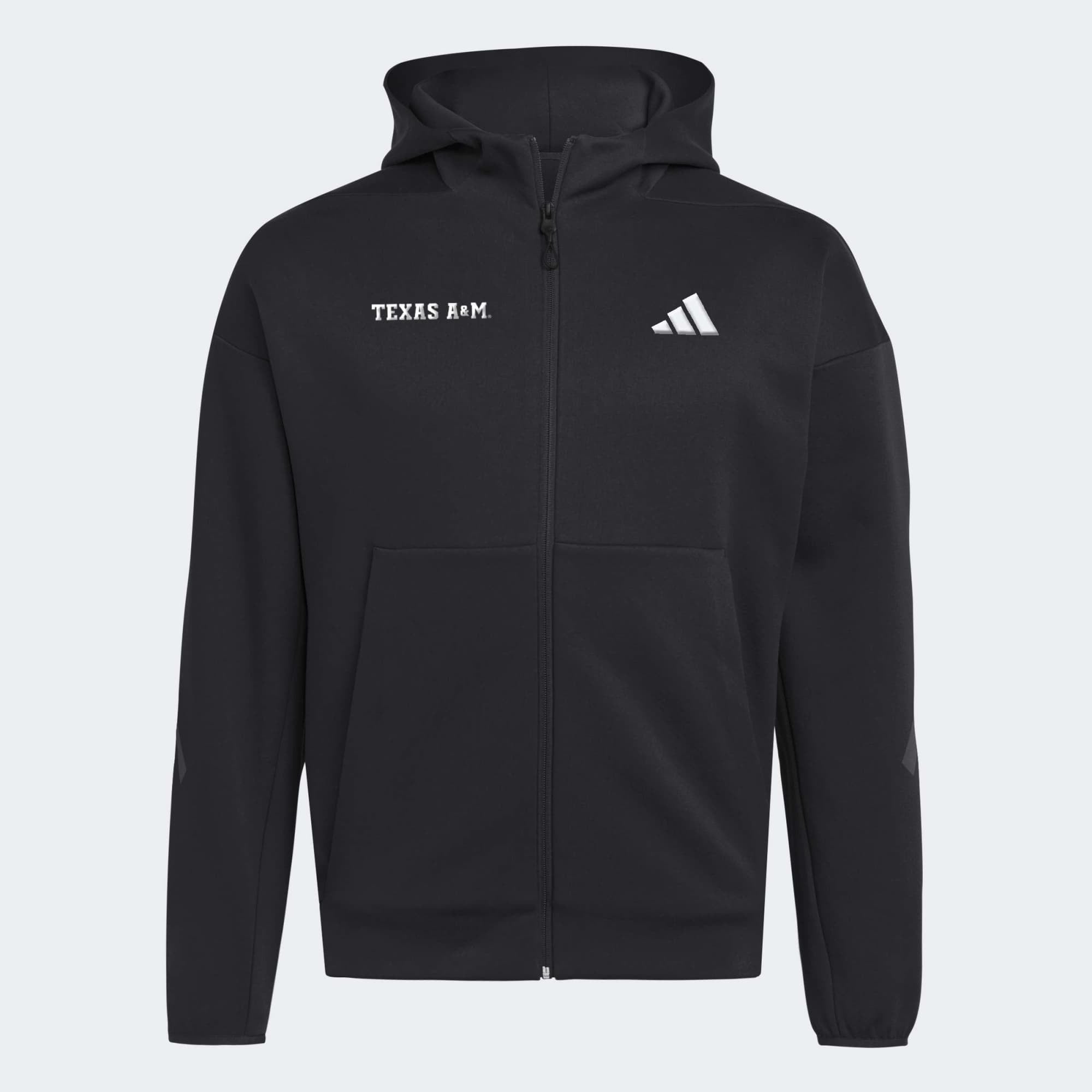 Men's adidas Black Texas A&M Aggies Z.N.E Full-Zip Hoodie