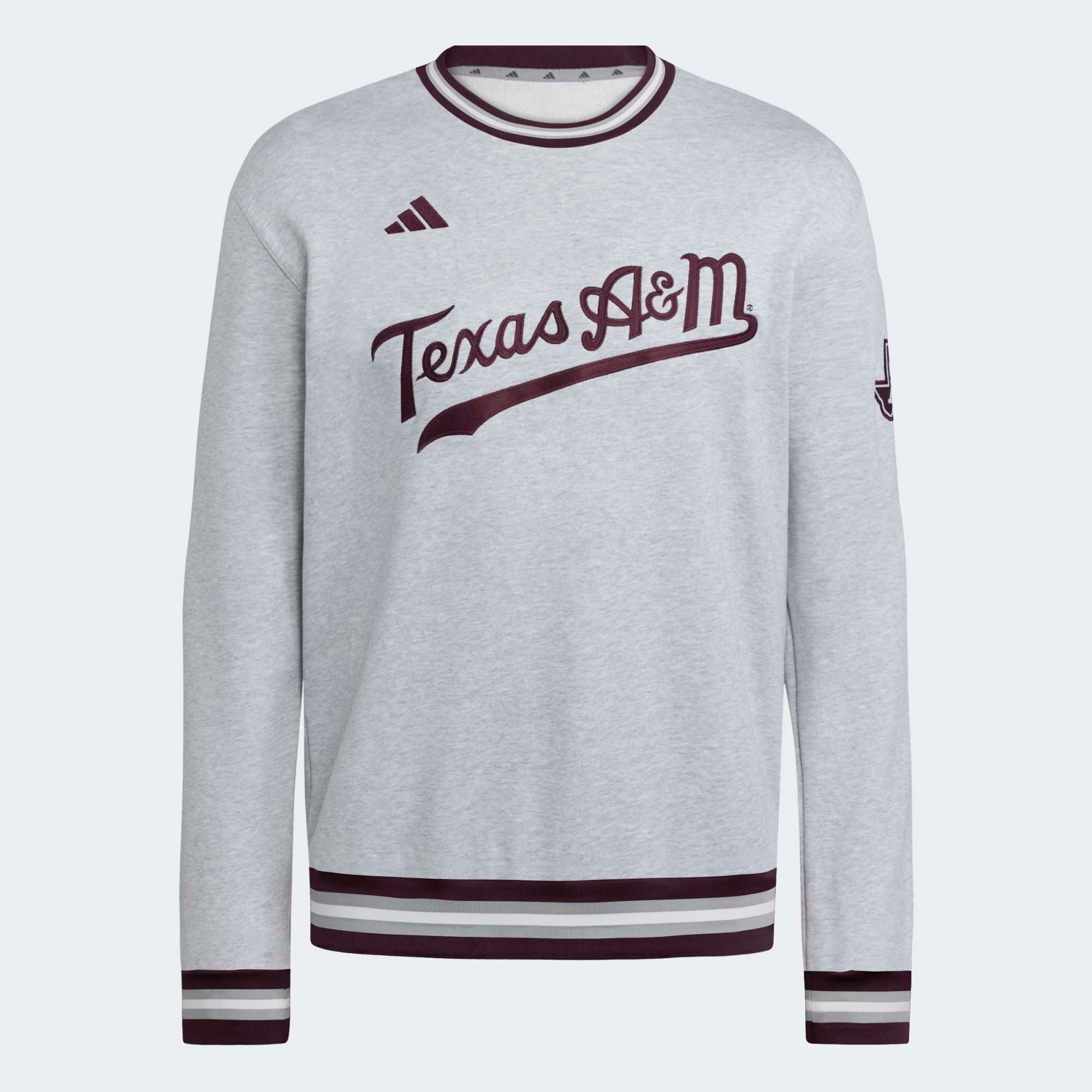 Men's adidas Gray Texas A&M Aggies Dugout Collection Sweatshirt