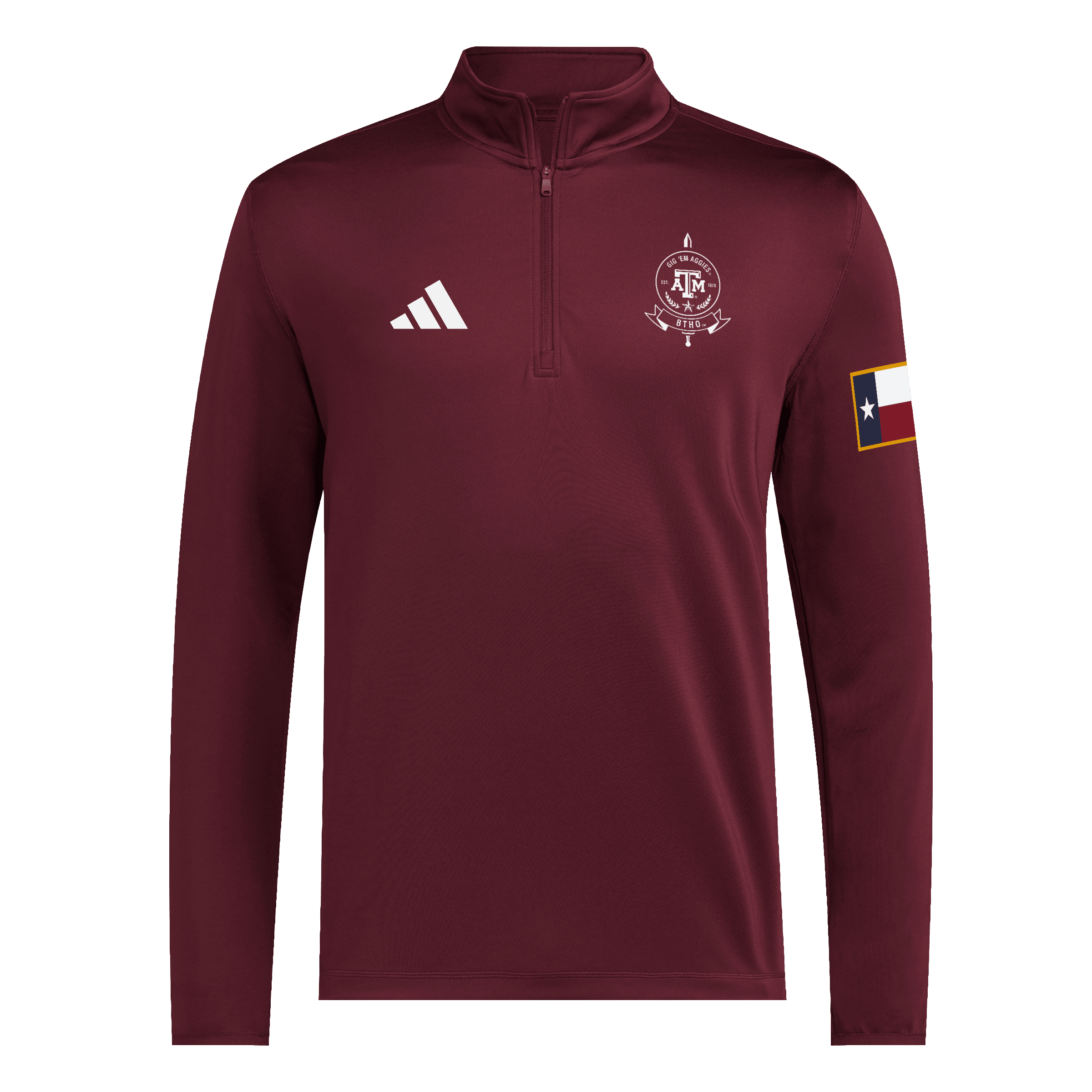 Men's adidas Maroon Texas A&M Aggies Honor & Support Quarter-Zip Pullover