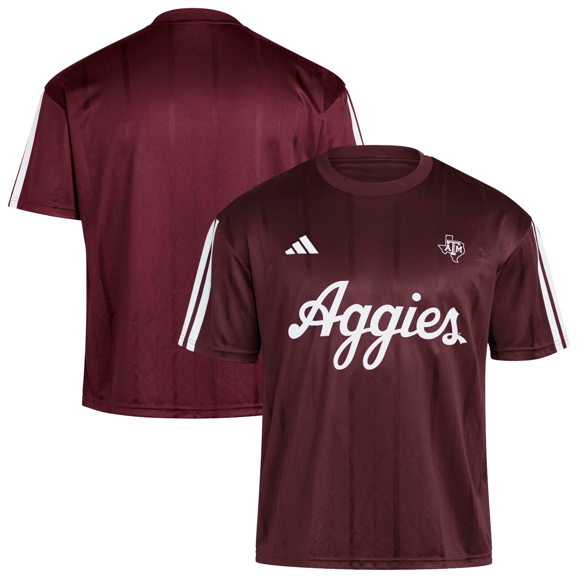 Men's adidas Maroon Texas A&M Aggies Soccer Fashion Jersey