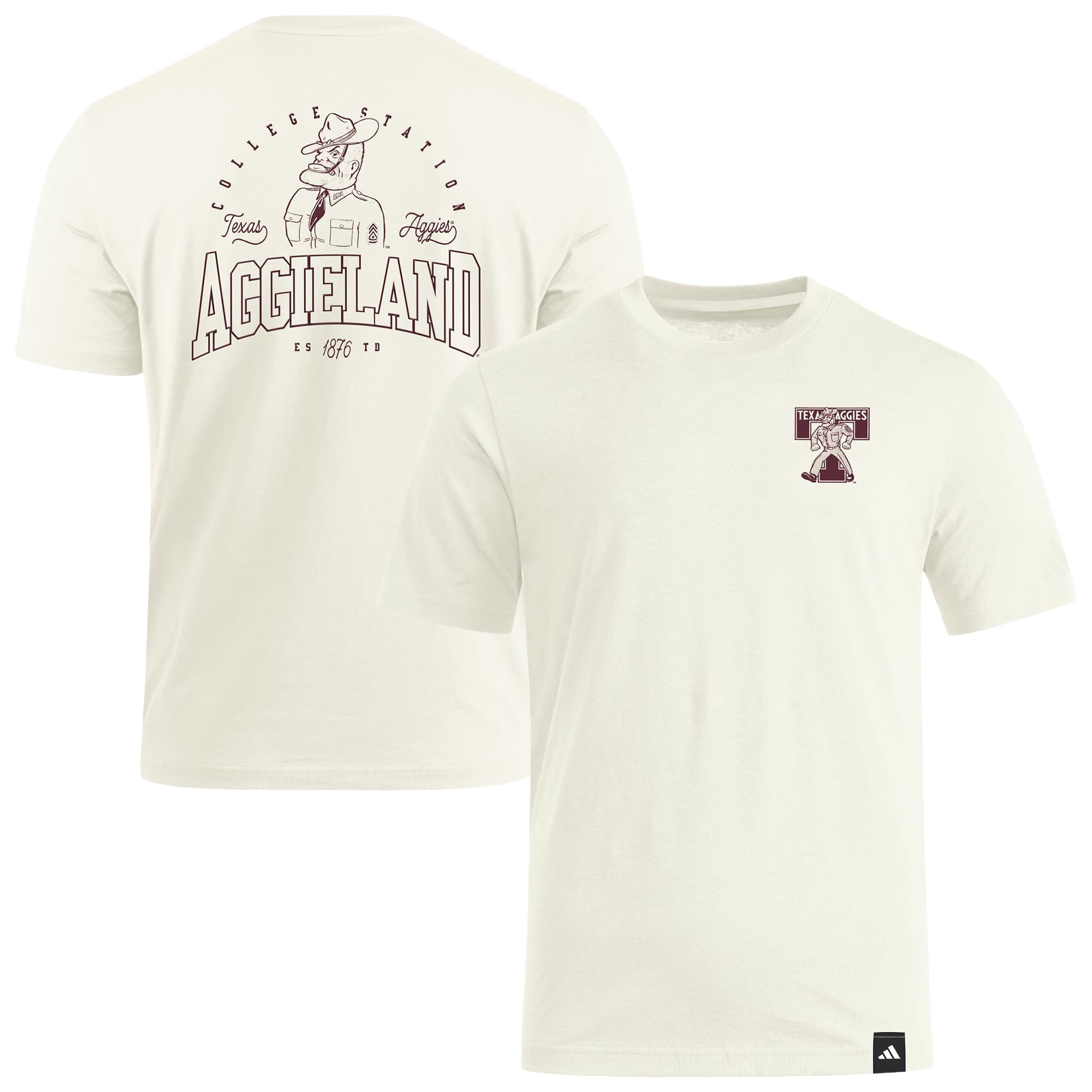 T-shirt adidas Natural Texas A&M Aggies Elevated Fan pour homme