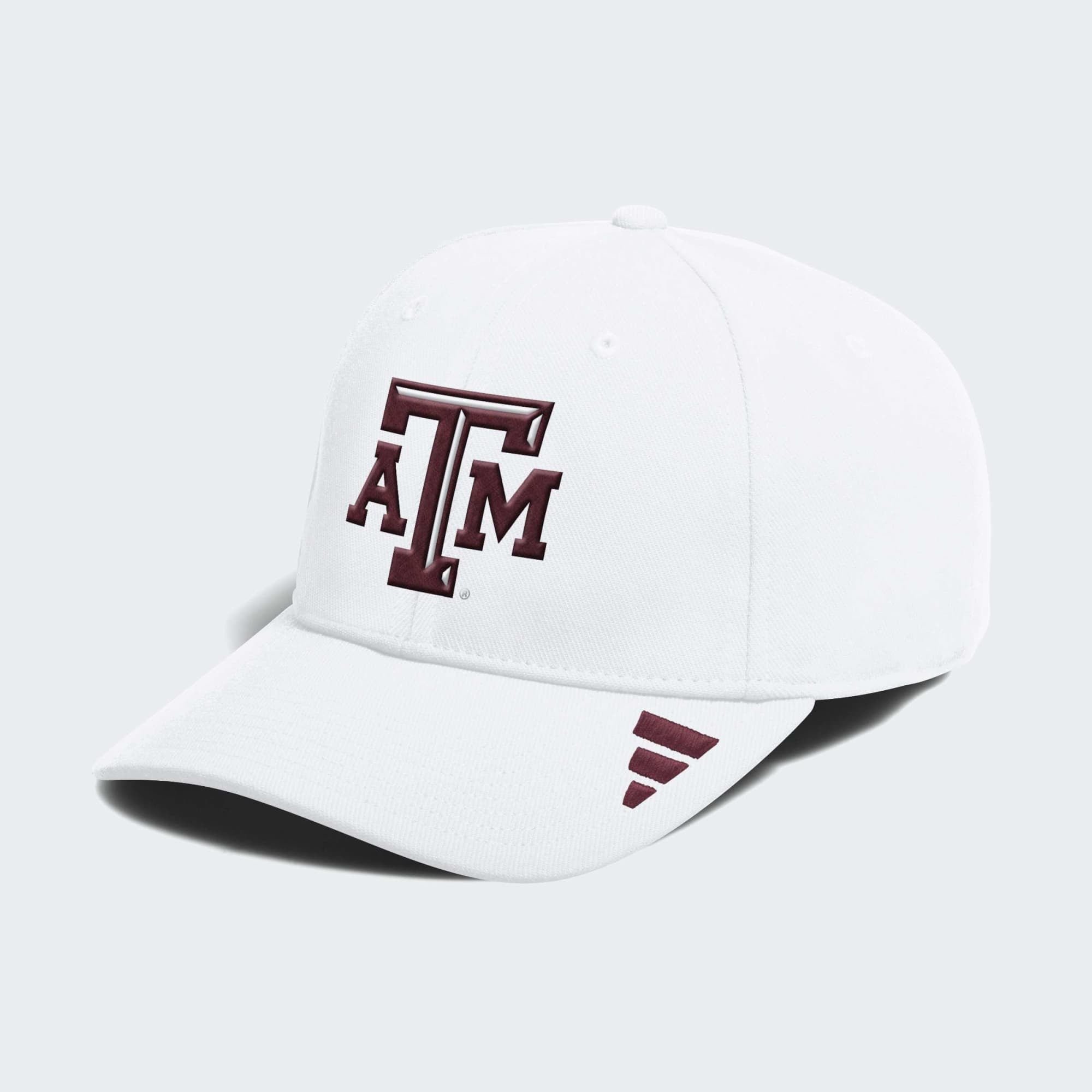 Men's adidas White Texas A&M Aggies 2026 Sideline Flex Hat