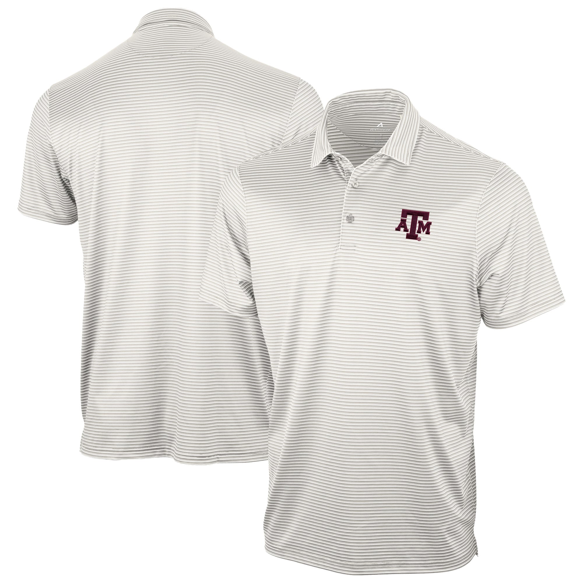 Men's Antigua Gray Texas A&M Aggies Eager Polo