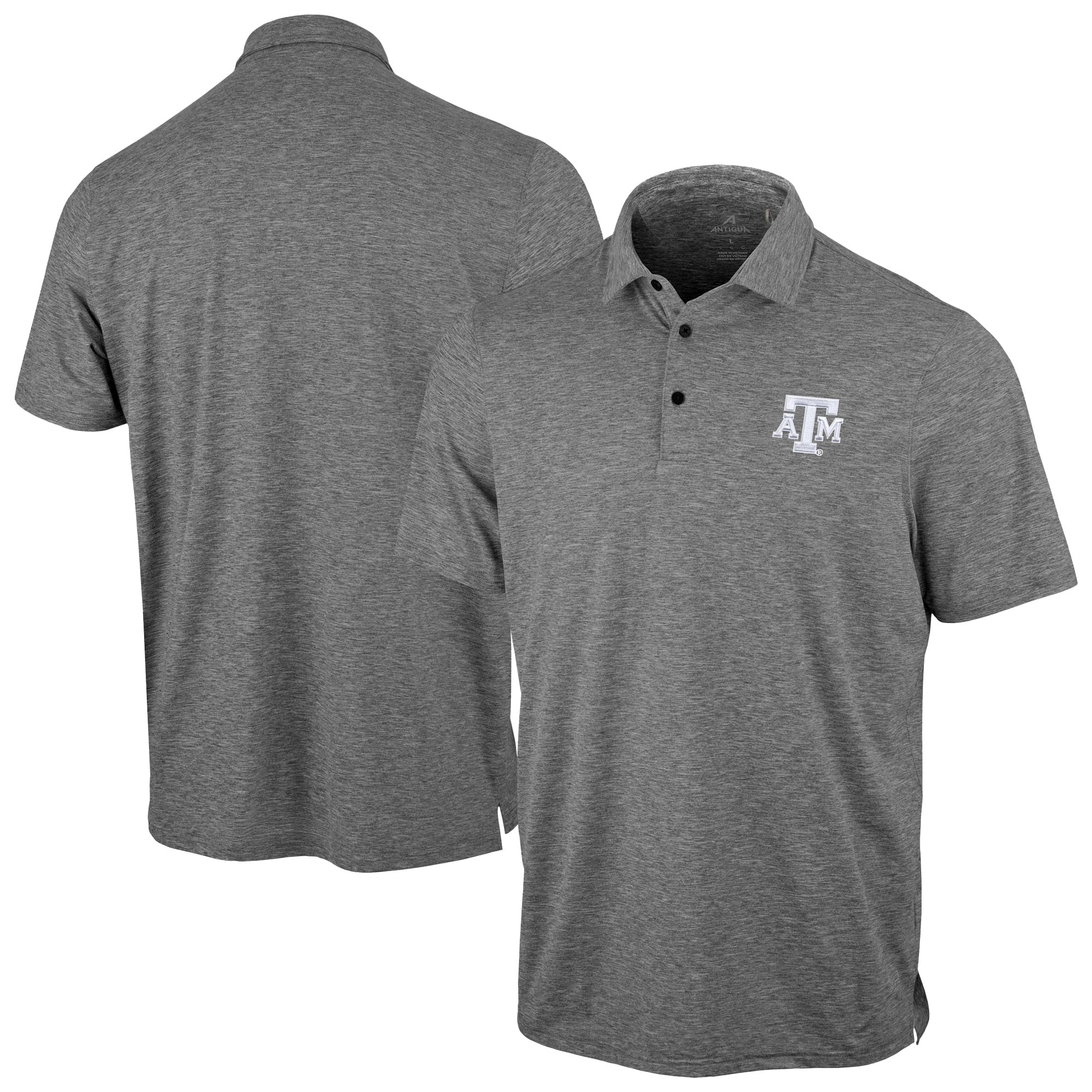 Men's Antigua Heather Texas A&M Aggies Static Polo