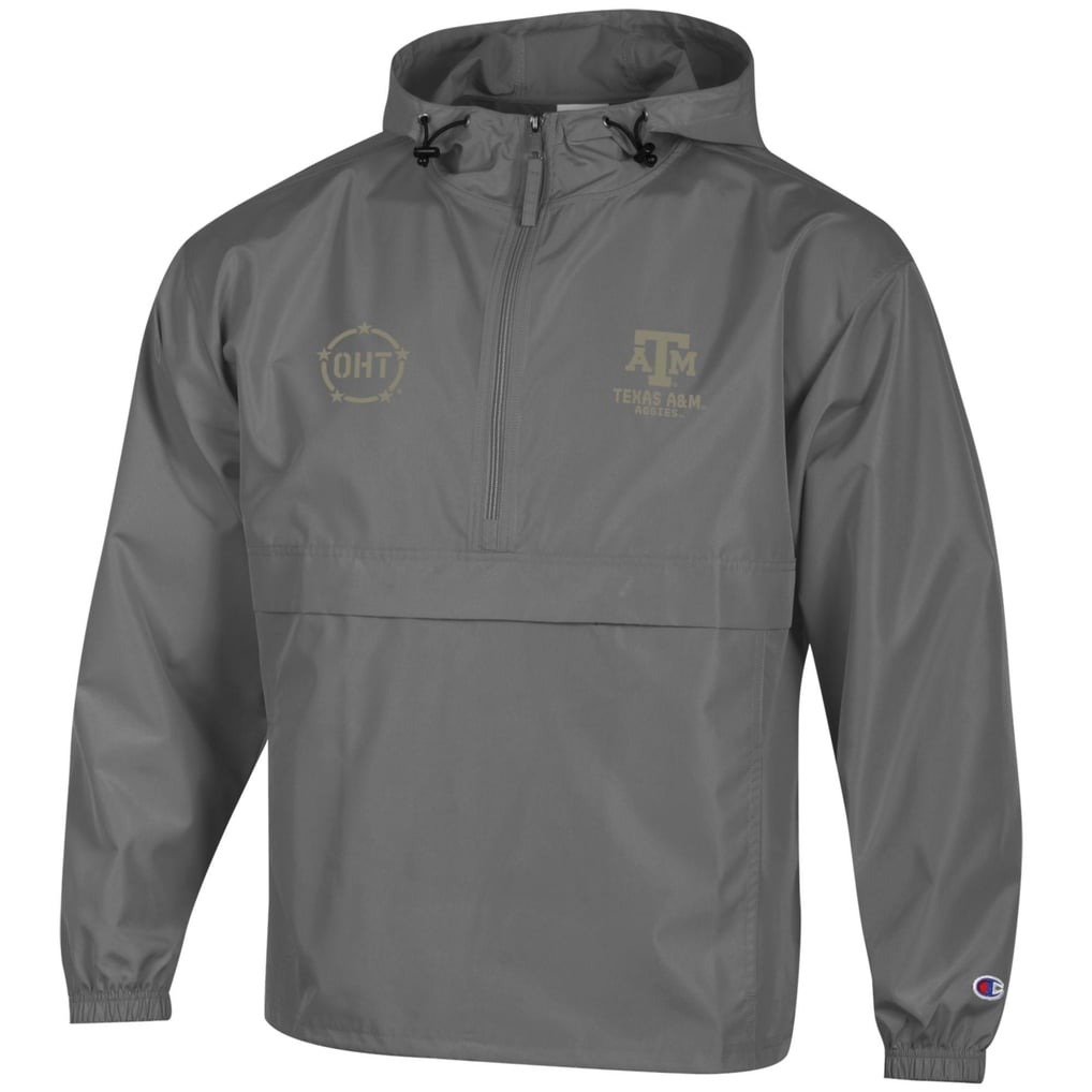 Texas A&M Aggies Champion OHT Flag Packable Half-Zip Hooded Jacket ...