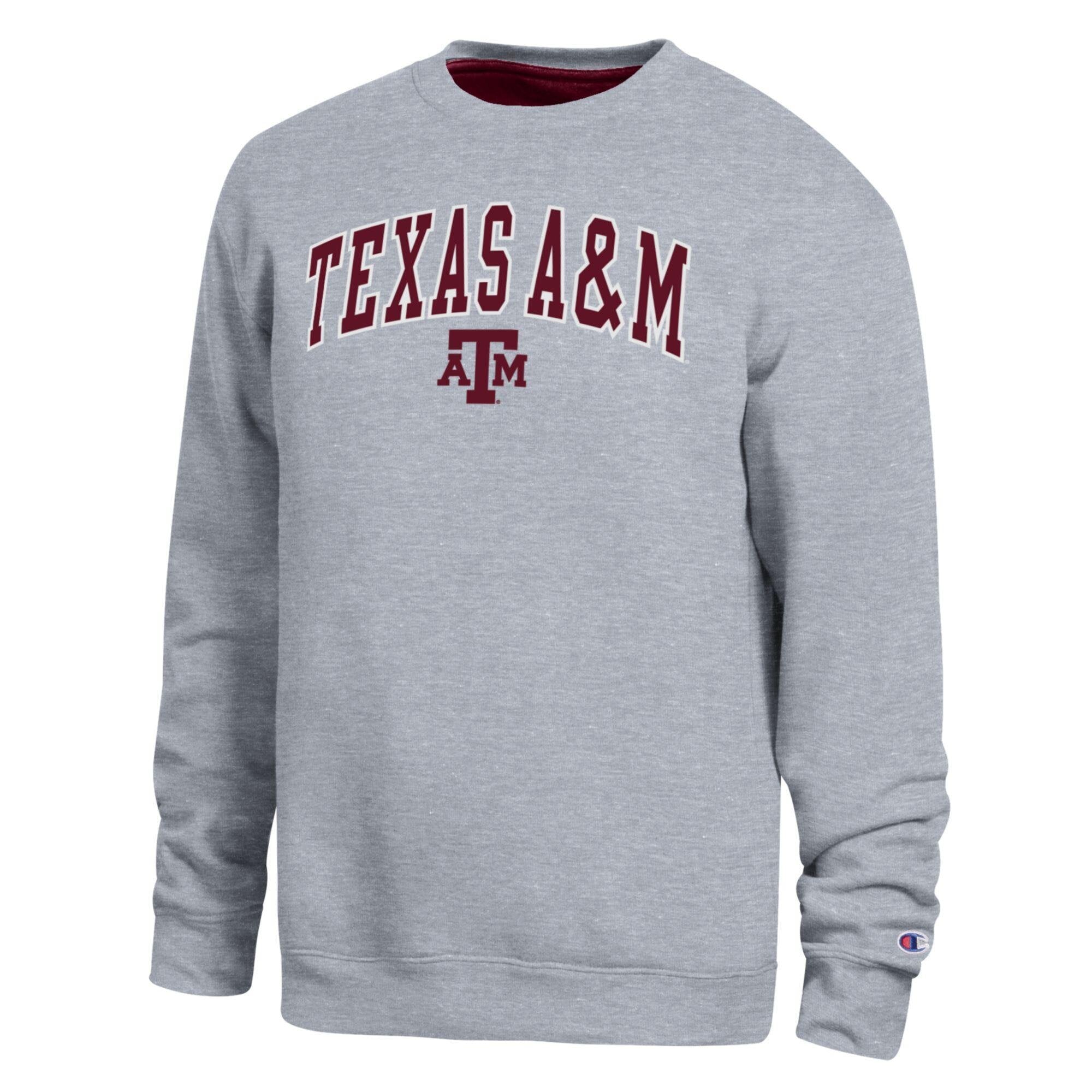Men's Champion Heather Gray Texas A&M Aggies Arch Sweatshirt