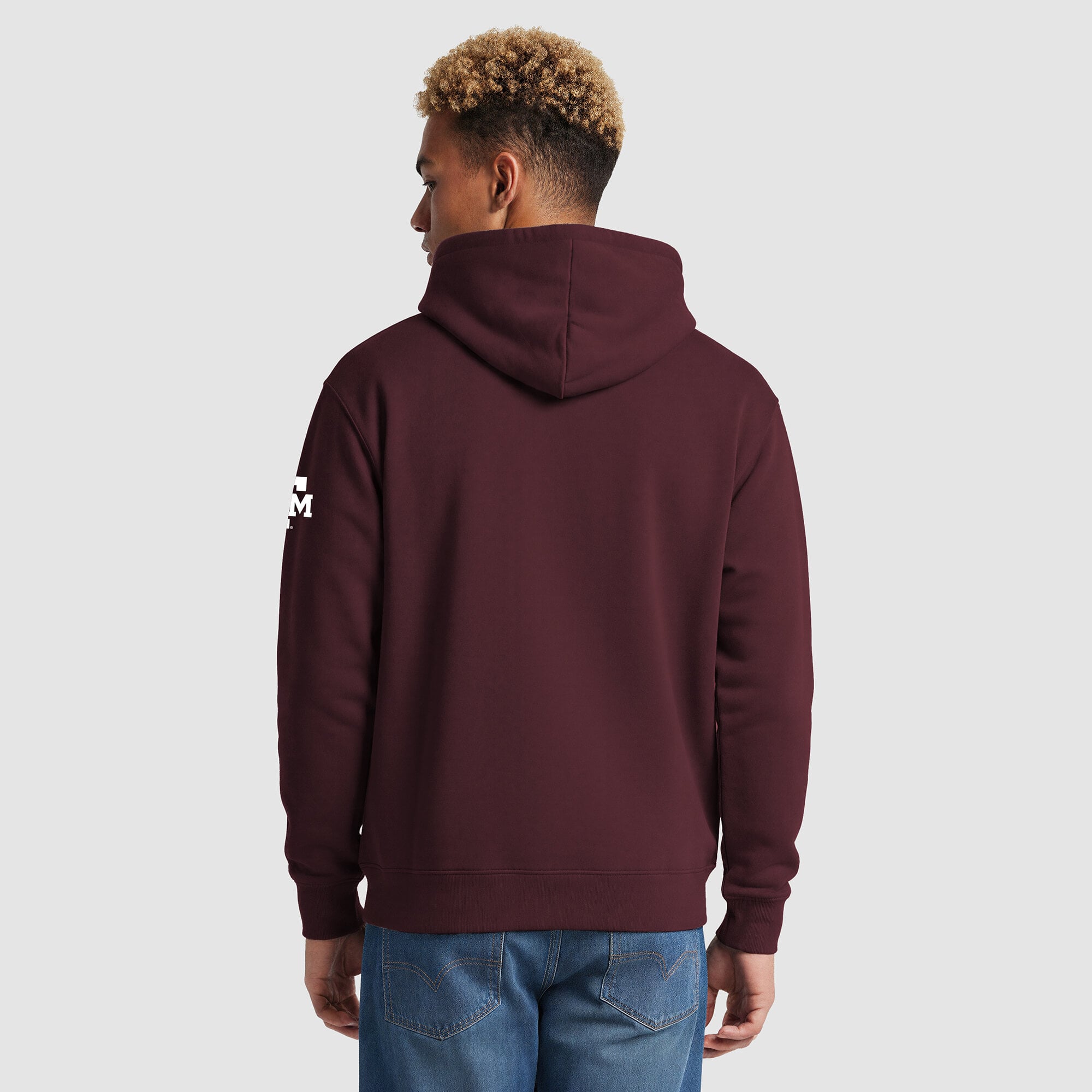 Sweat à capuche contrasté Champion bordeaux Texas A&M Aggies pour homme