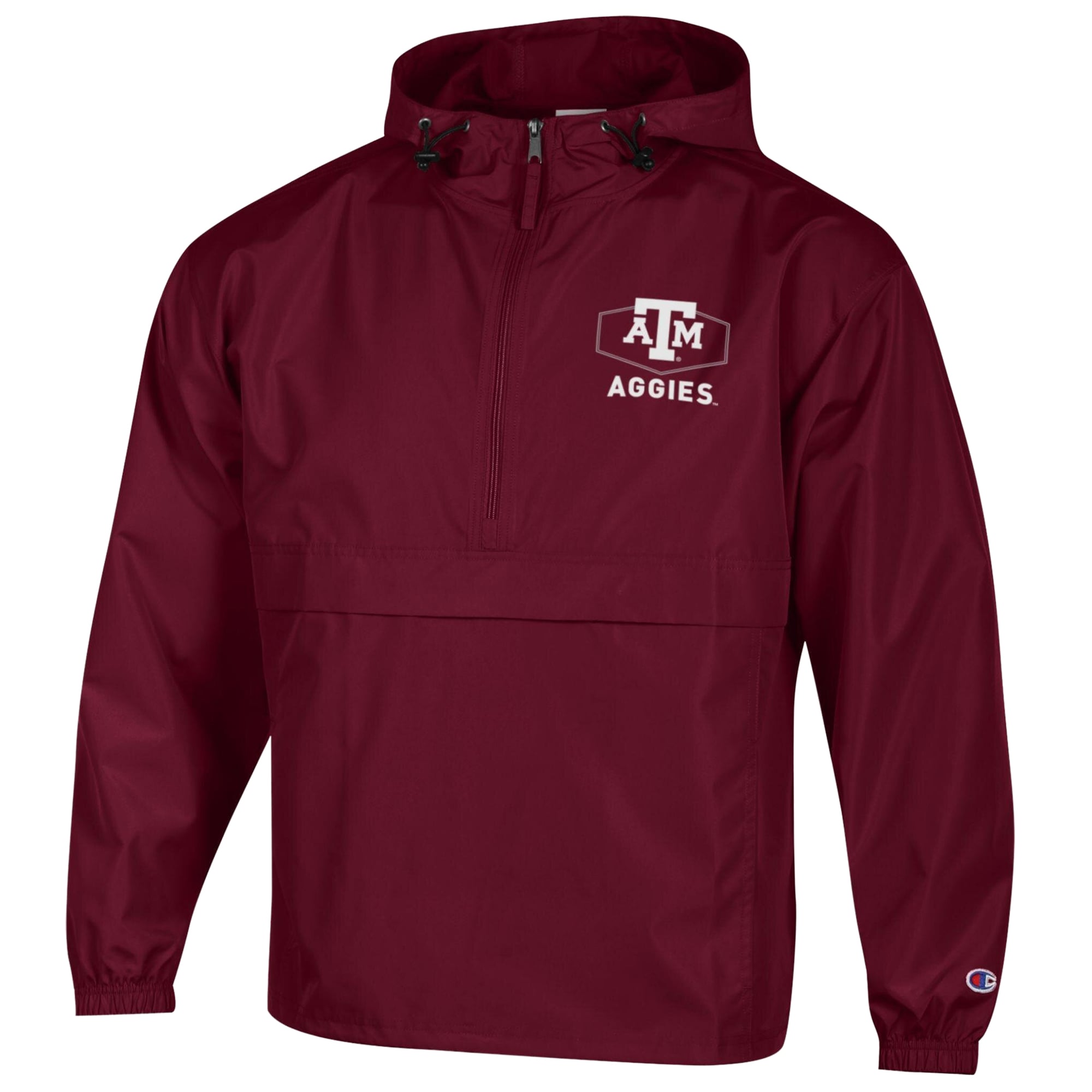 Men's Champion Maroon Texas A&M Aggies Delay Packable Half-Zip Jacket
