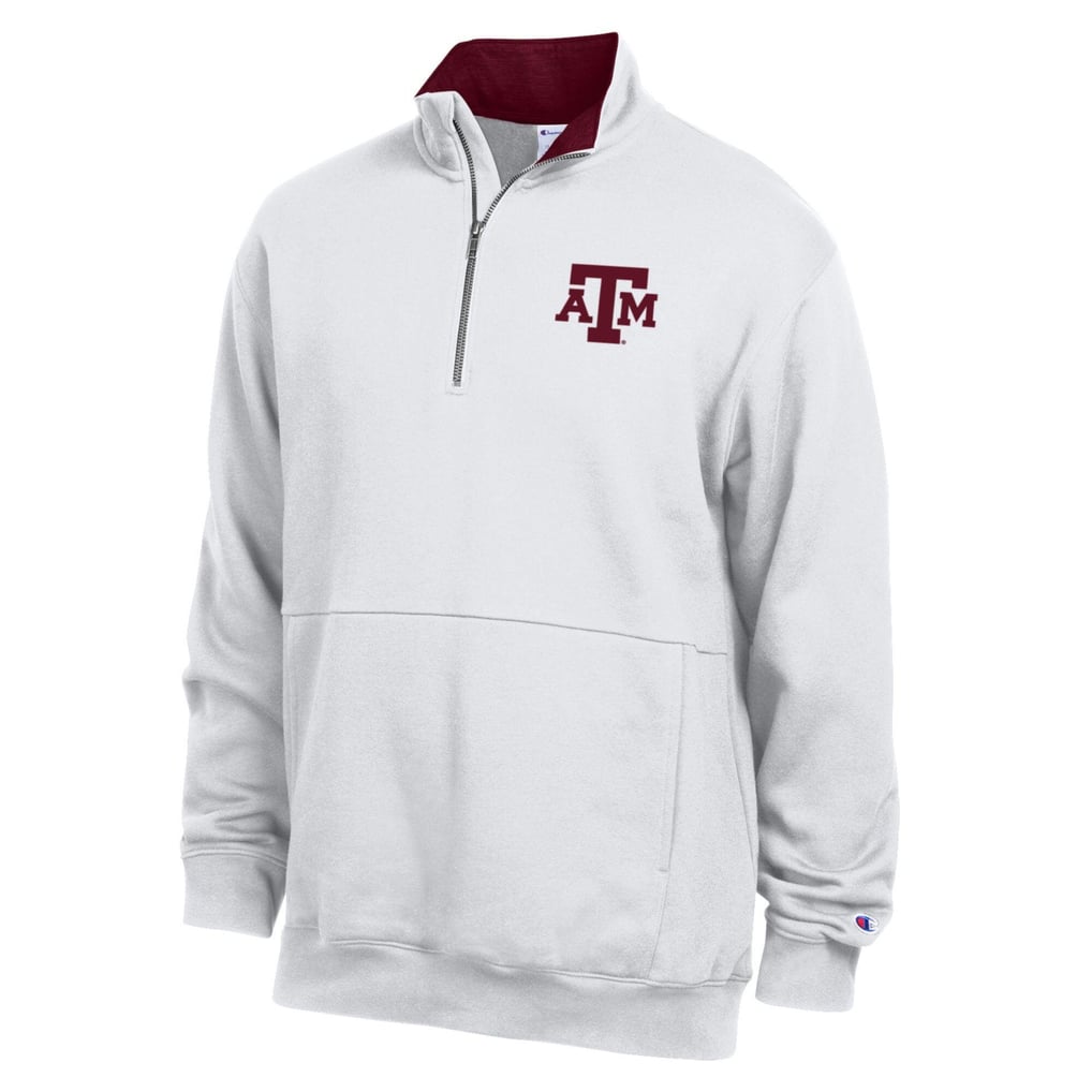 Texas A&M Aggies Champion Fleece Quarter-Zip Pullover - White