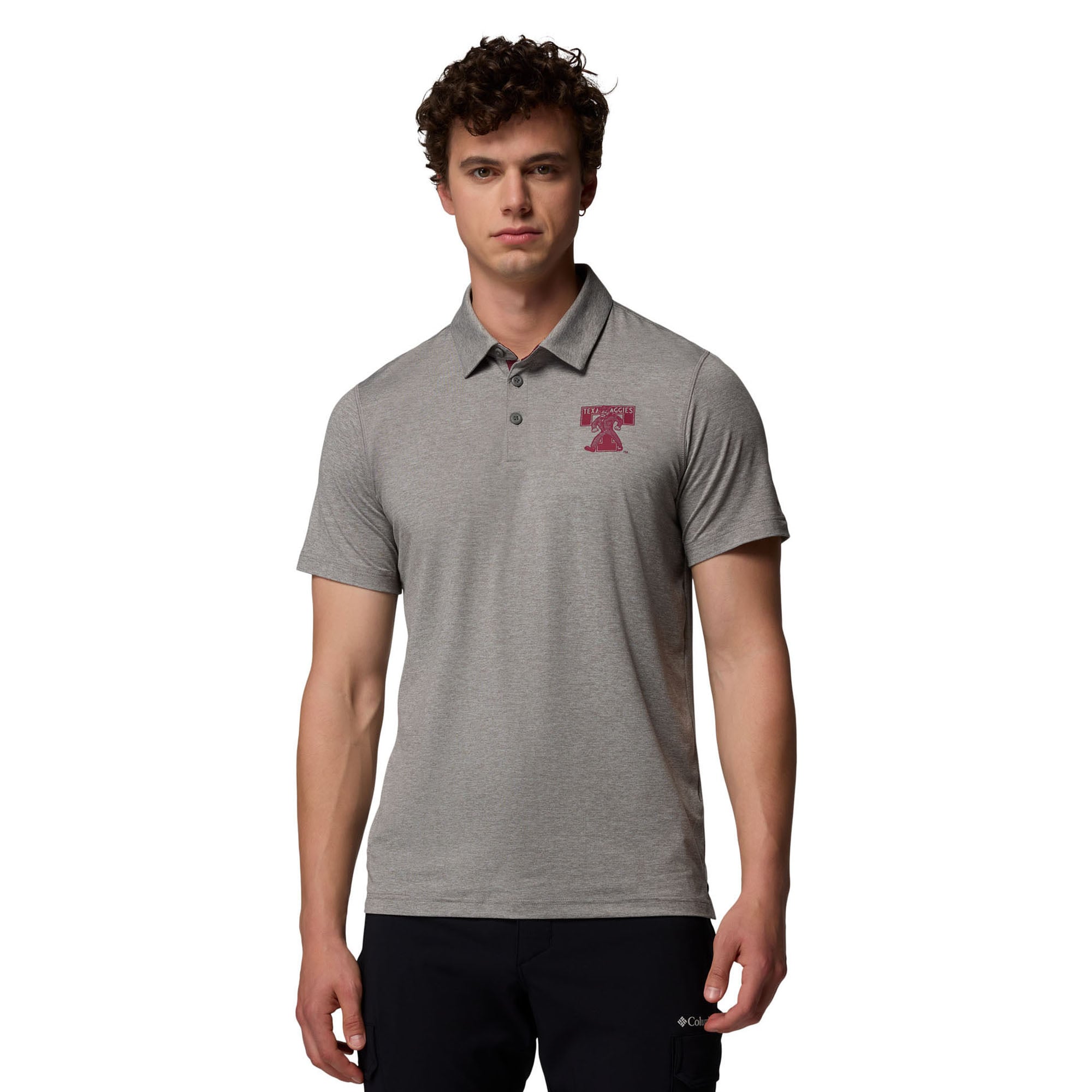 Men's Columbia  Gray Texas A&M Aggies Trail Omni-Shade Polo